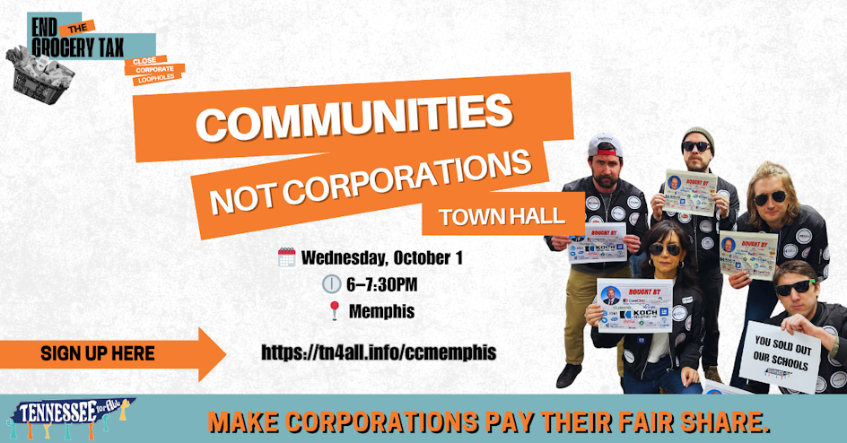 Communities Not Corporations Town Hall - Memphis!