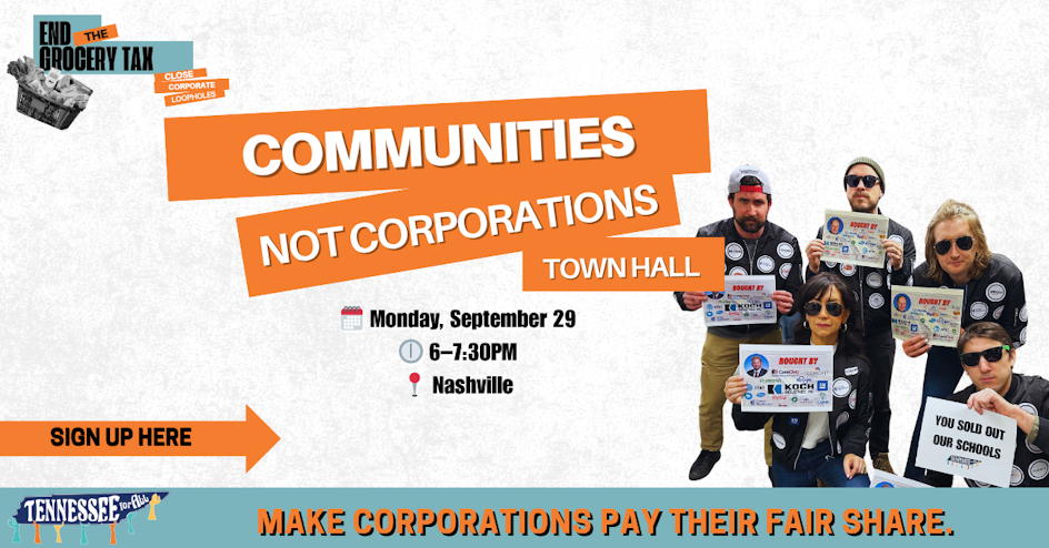 Communities Not Corporations Town Hall in Nashville!