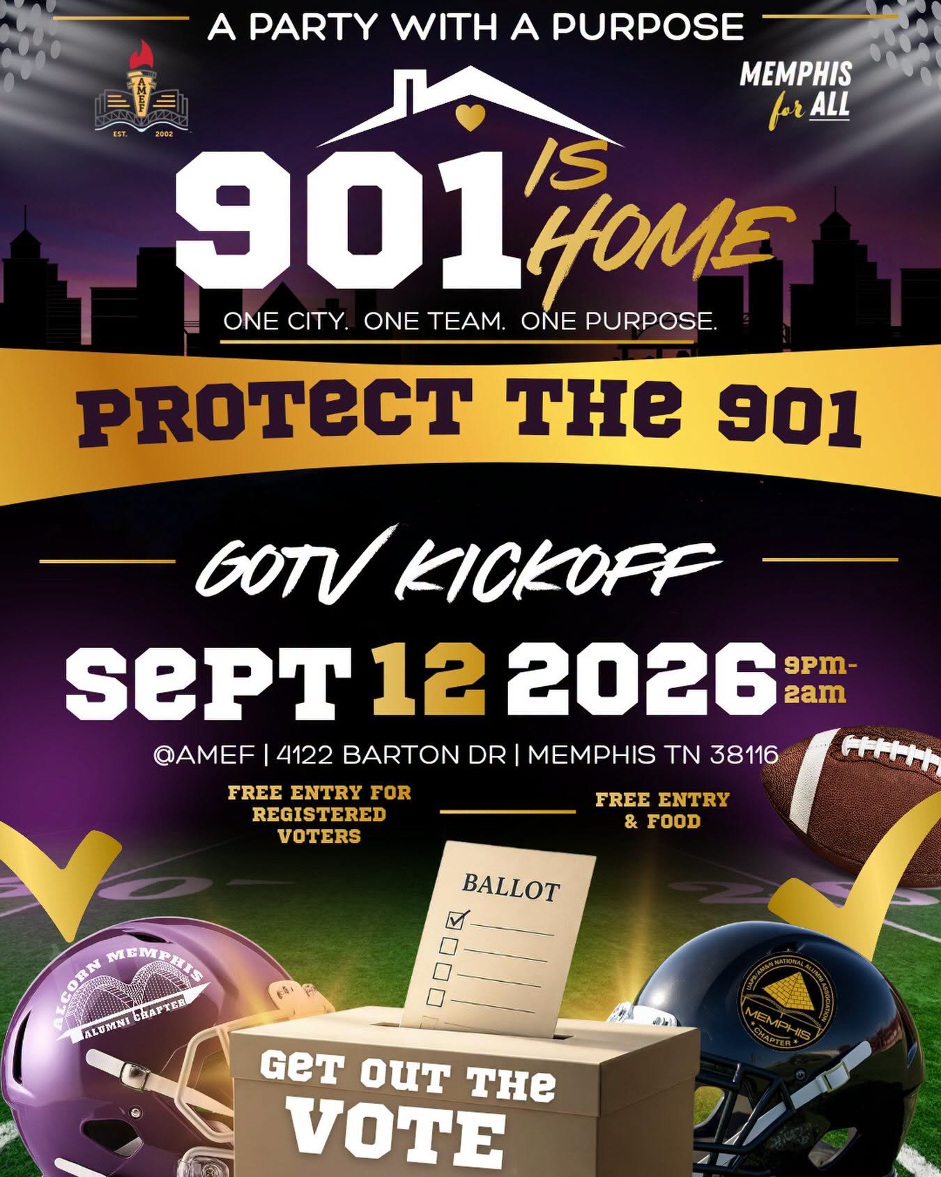 Memphis: Protect The 901 GOTV Kickoff 