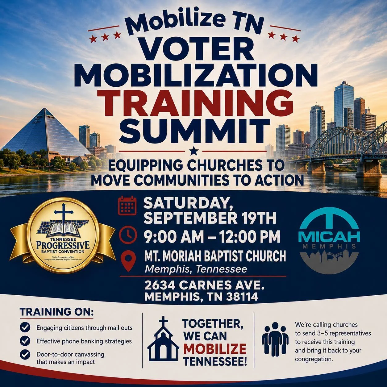 Memphis: A Voter Mobilization Training Summit Equipping Churches to Move Communities to Action