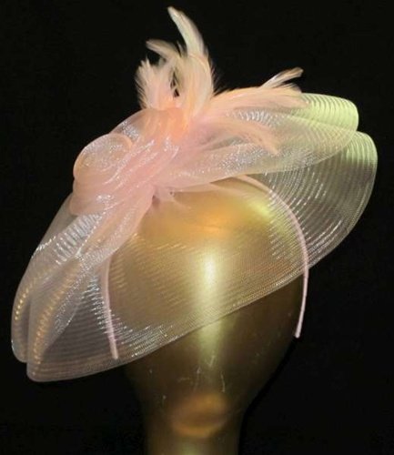 HS213 Light Pink Fascinator