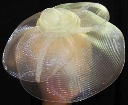 HS155 Pastel Green Rose Center Fascinator