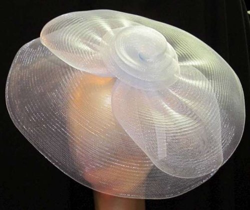 HS165 Pastel Blue Rose Center Fascinator