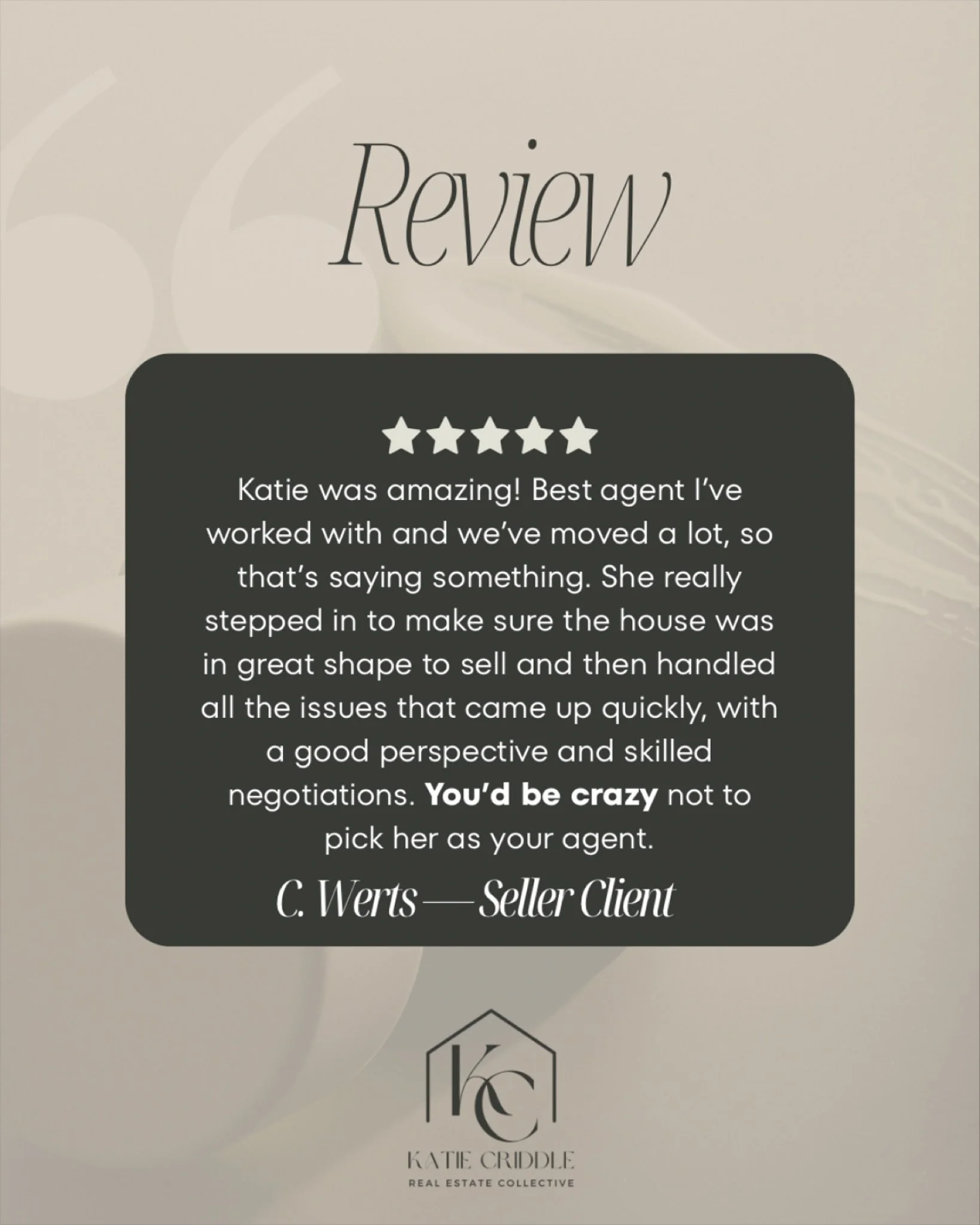 When I first met these clients, their home had been on the market for months without success. We didn&rsquo;t change the price&mdash;just the approach. Beautiful staging, fresh marketing, and a clear strategy made all the difference. Their kind revie