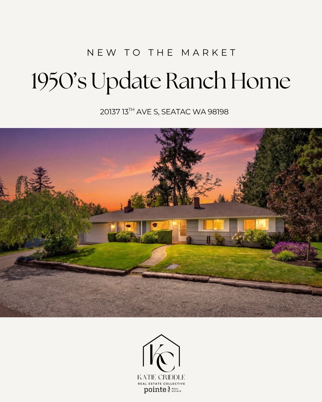 Thoughtfully updated while preserving the charm&hellip; that makes a 1950s rambler feel like home.

Original hardwood floors, a cozy wood-burning fireplace, an updated kitchen layered in beautiful finishes, and a spacious backyard designed for slow e