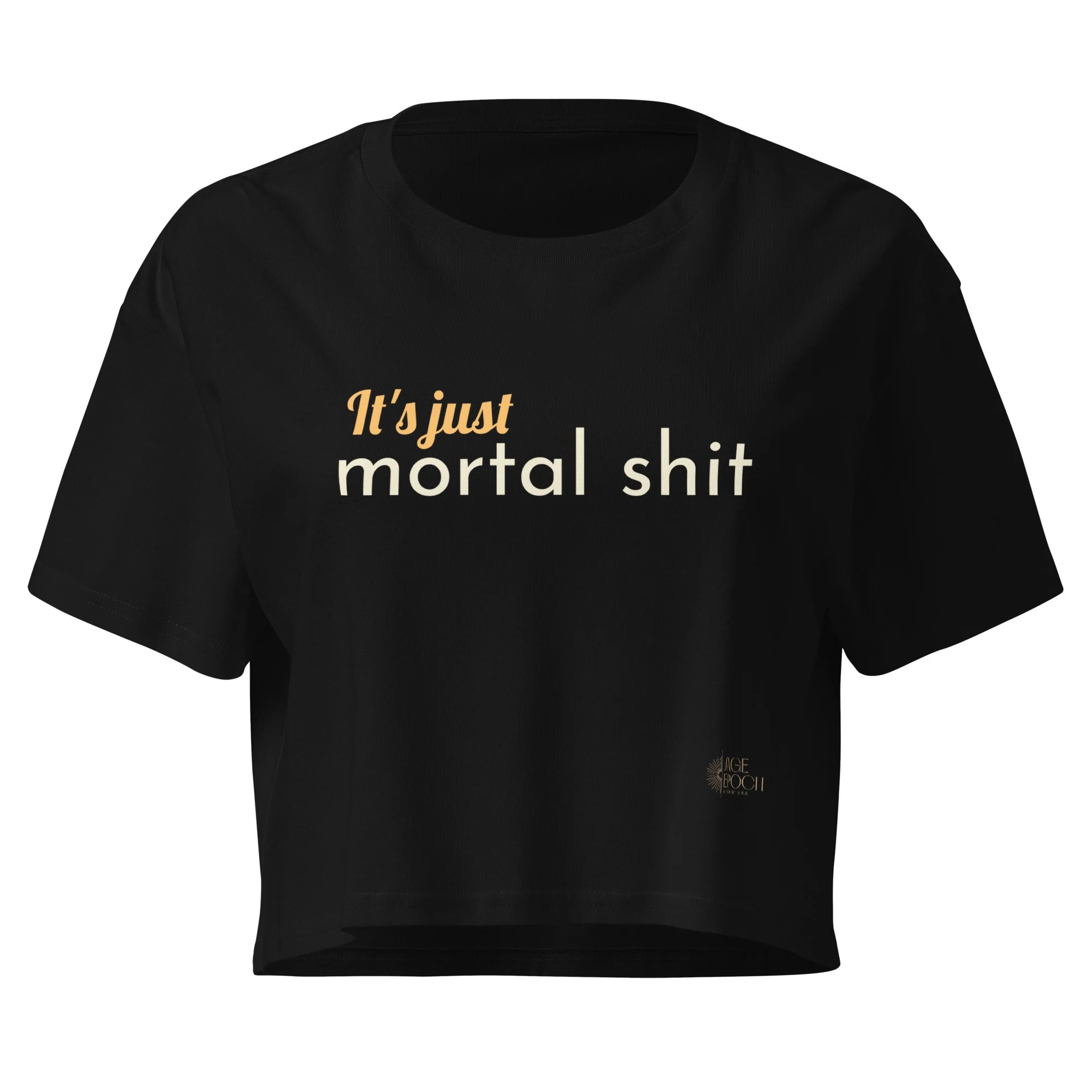 Mortal Shit Women’s Crop Top - Black