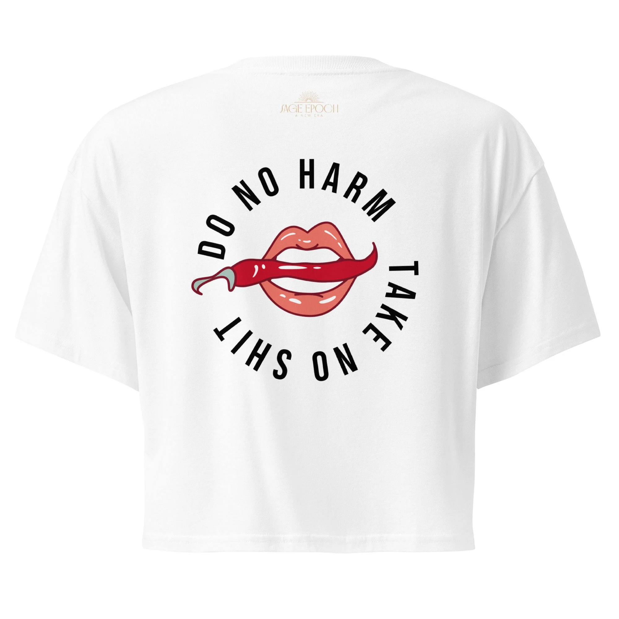 Peaceful Badass Women’s Crop Top