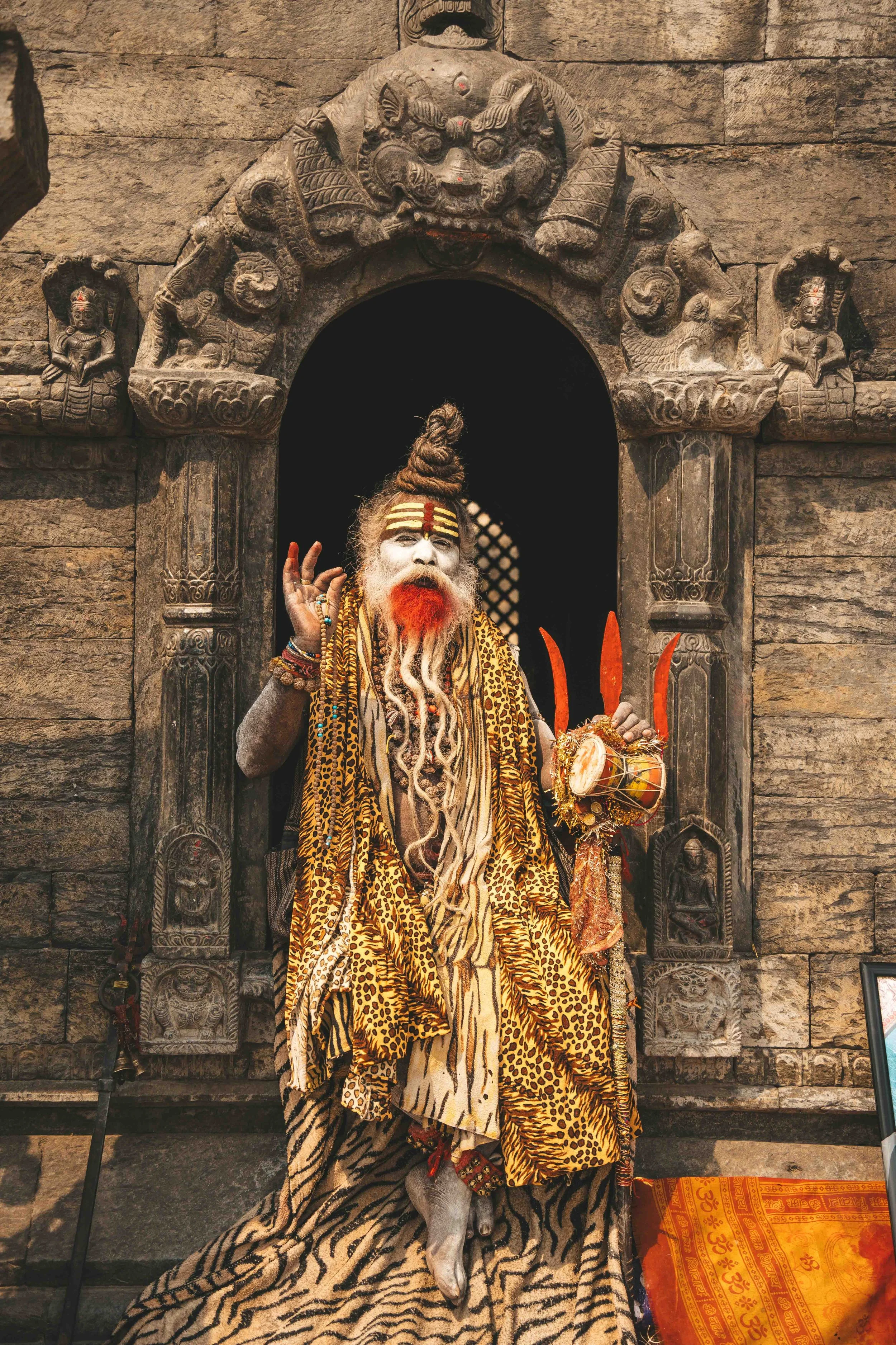 hindu sadhu at Pashupatinath Temple