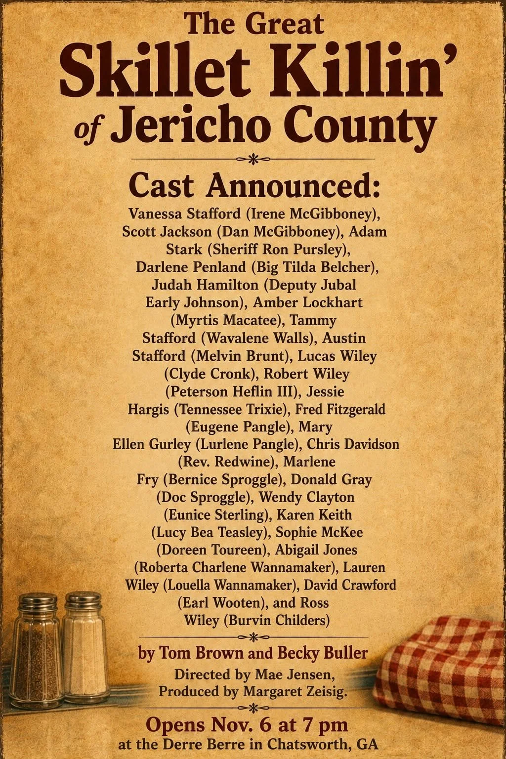 Great Skillet Killin’ Cast Announced: