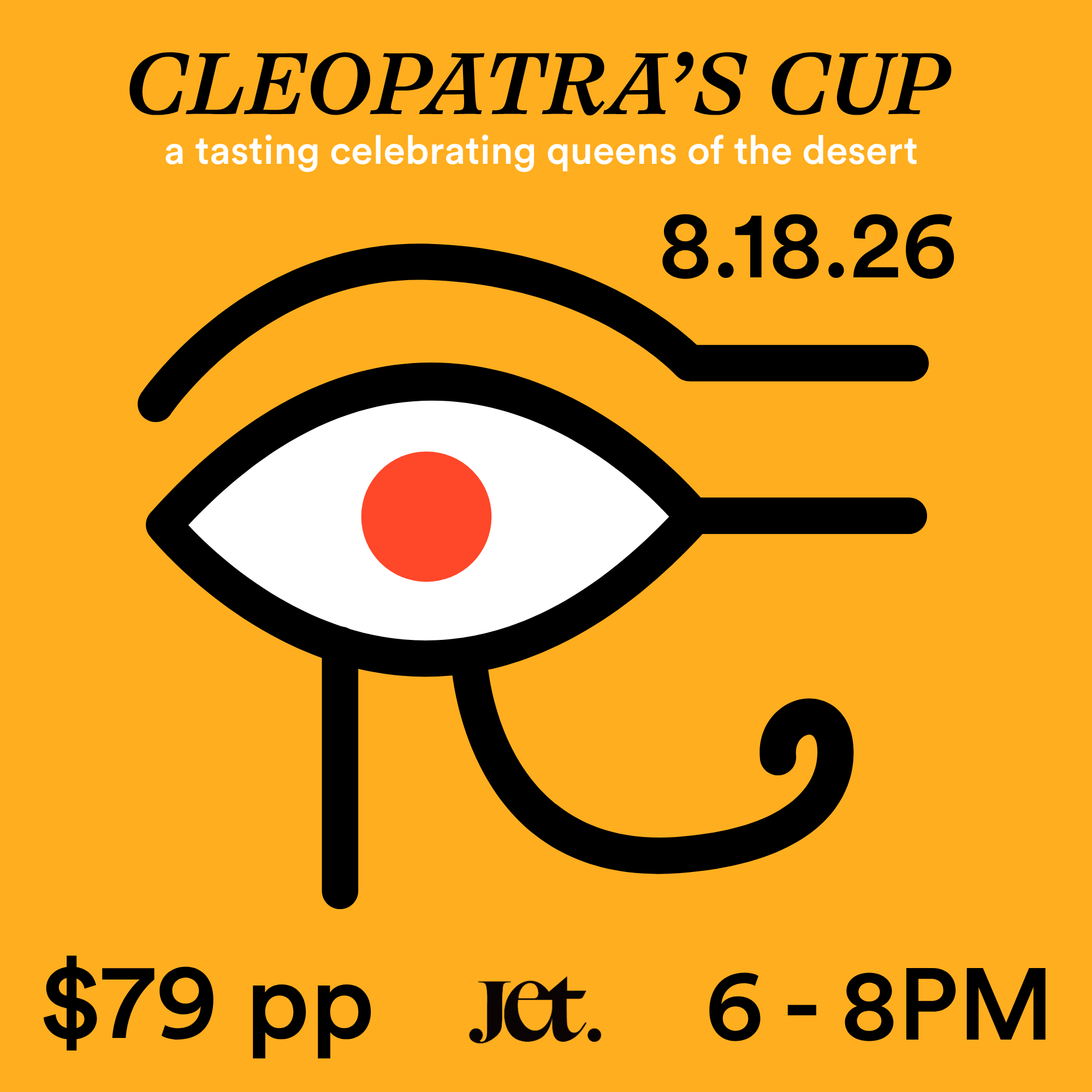 8/18/26 Cleopatra's Cup - Celebrating Queens
