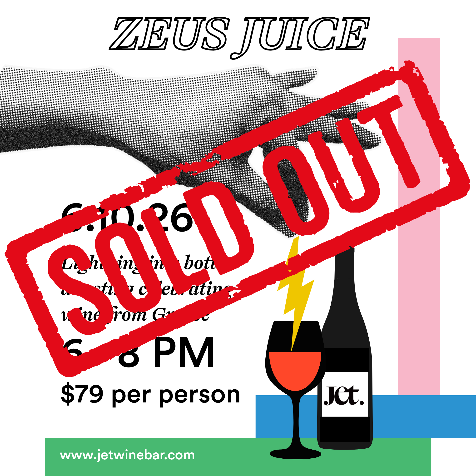 SOLD OUT: ZEUS JUICE - Lightning in a bottle: a tasting celebrating wine from Greece (Session 2)