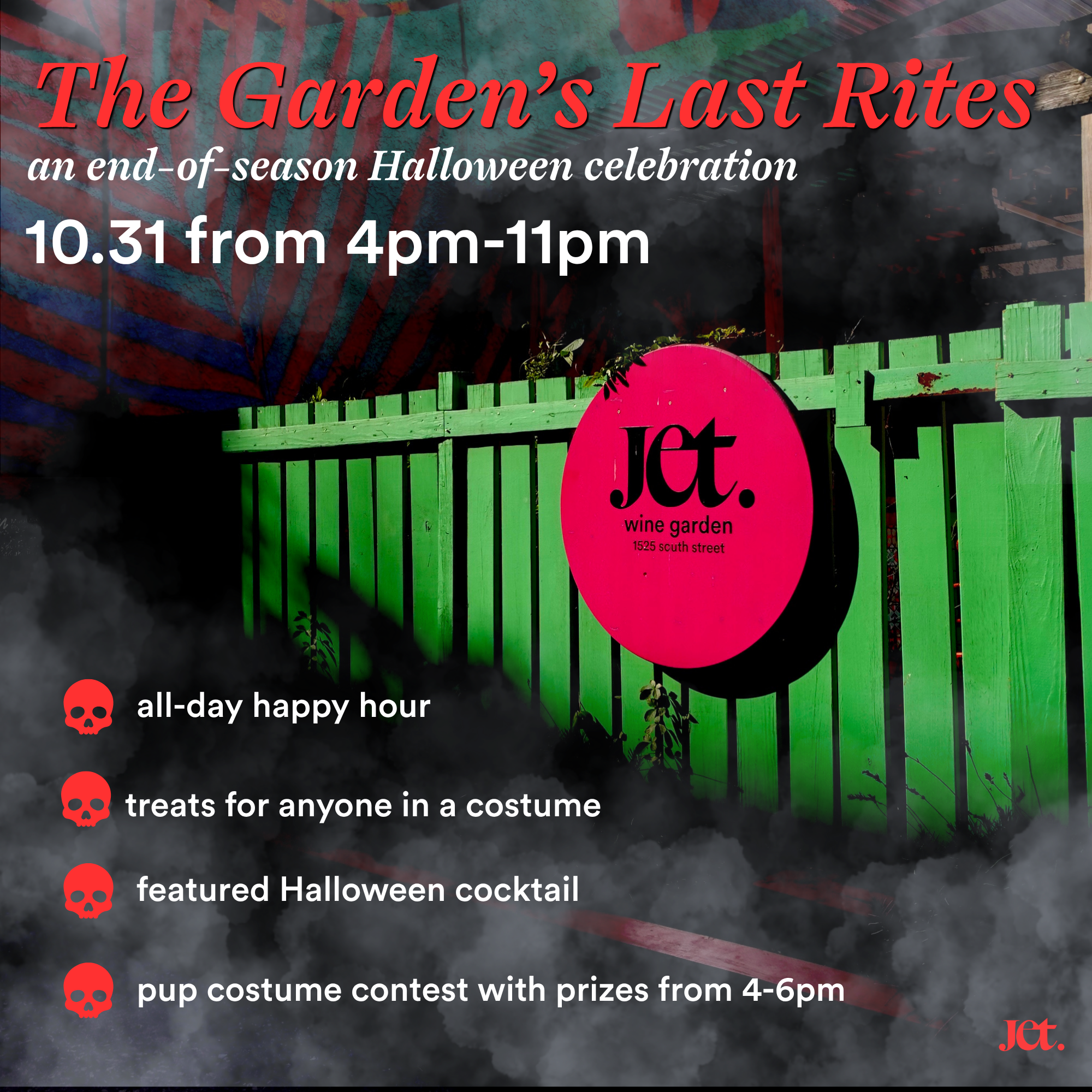 The Garden's Last Rites: an end-of-season Halloween celebration