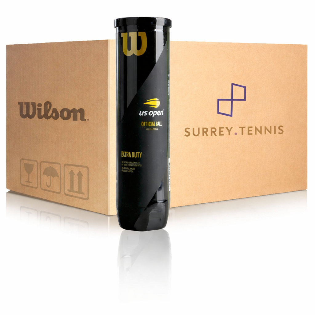 Wilson US Open Extra Duty Tennis Balls (Box of 18 Tubes / 72 Balls)