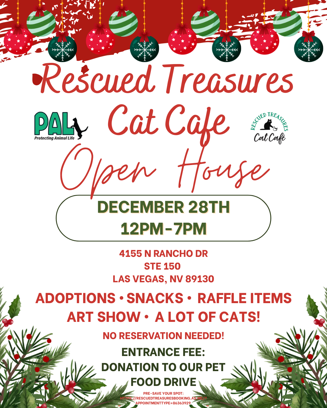 Rescued Treasures Cat Cafe Open House