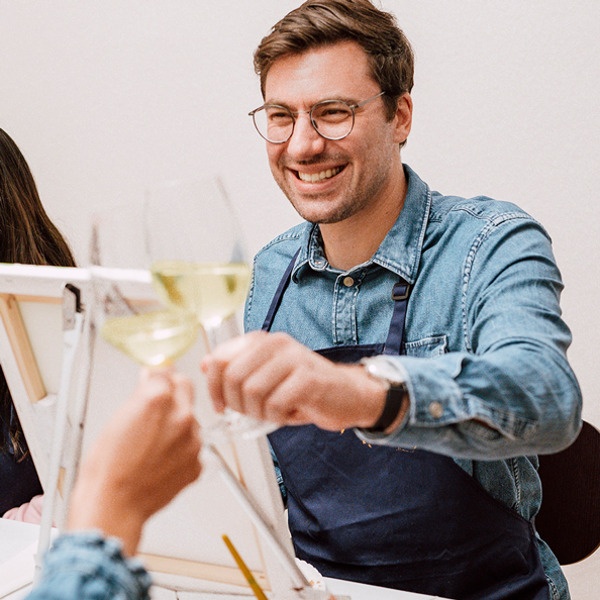 Artnight Wine and paint: Struktur Abstrakt am Freitag, 30. Januar 2026 von 18.30 - 21.30 Uhr