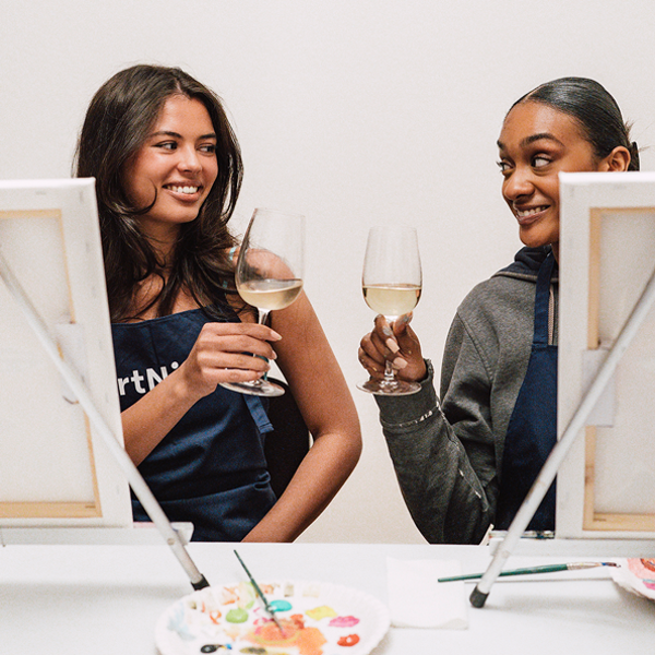 Artnight Wine and paint: Struktur Abstrakt am Freitag, 17. juli 2026 von 18.30 - 21.30 Uhr