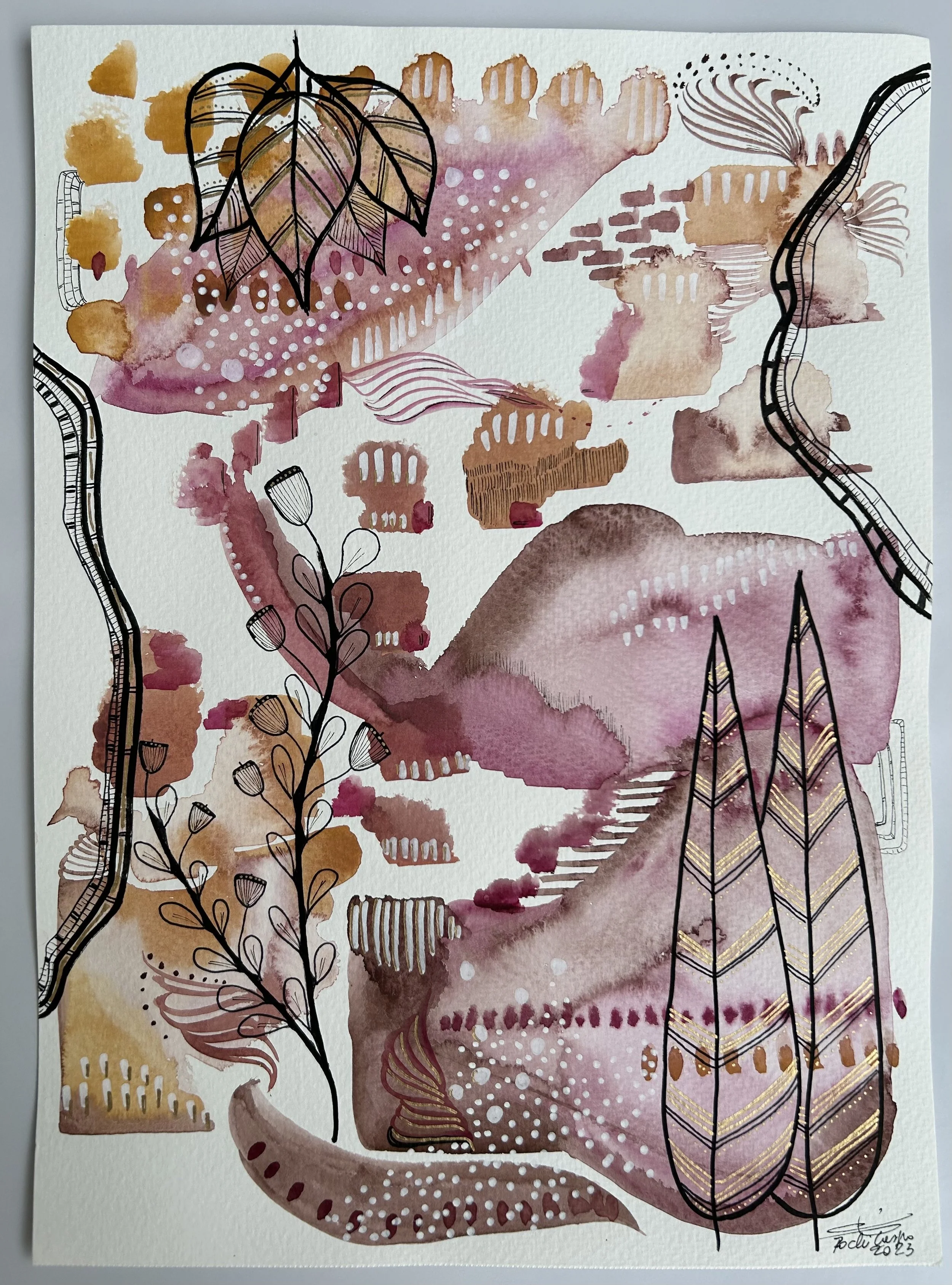 Otoño B -  - 11” x 15” - 330usd