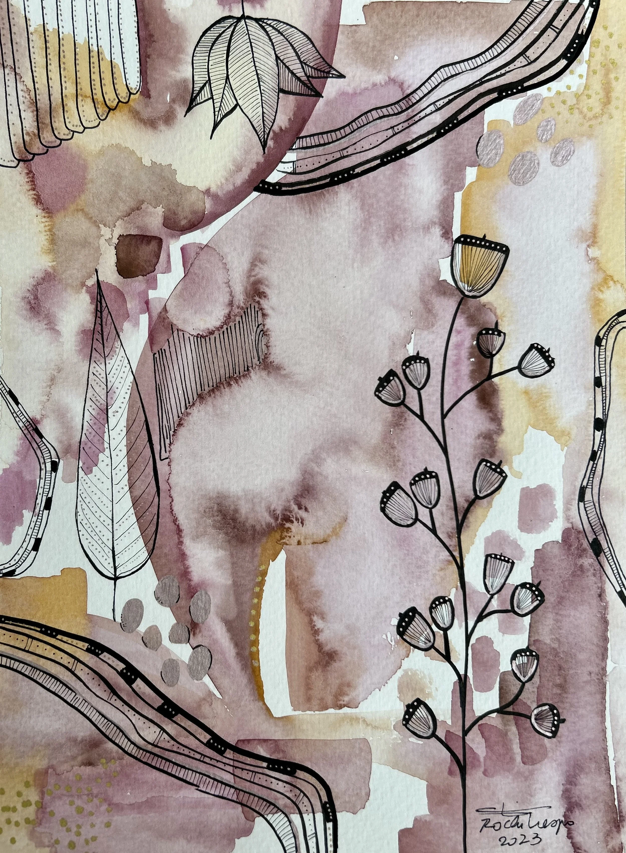 Otoño VI - 9” x 12” - 216 usd