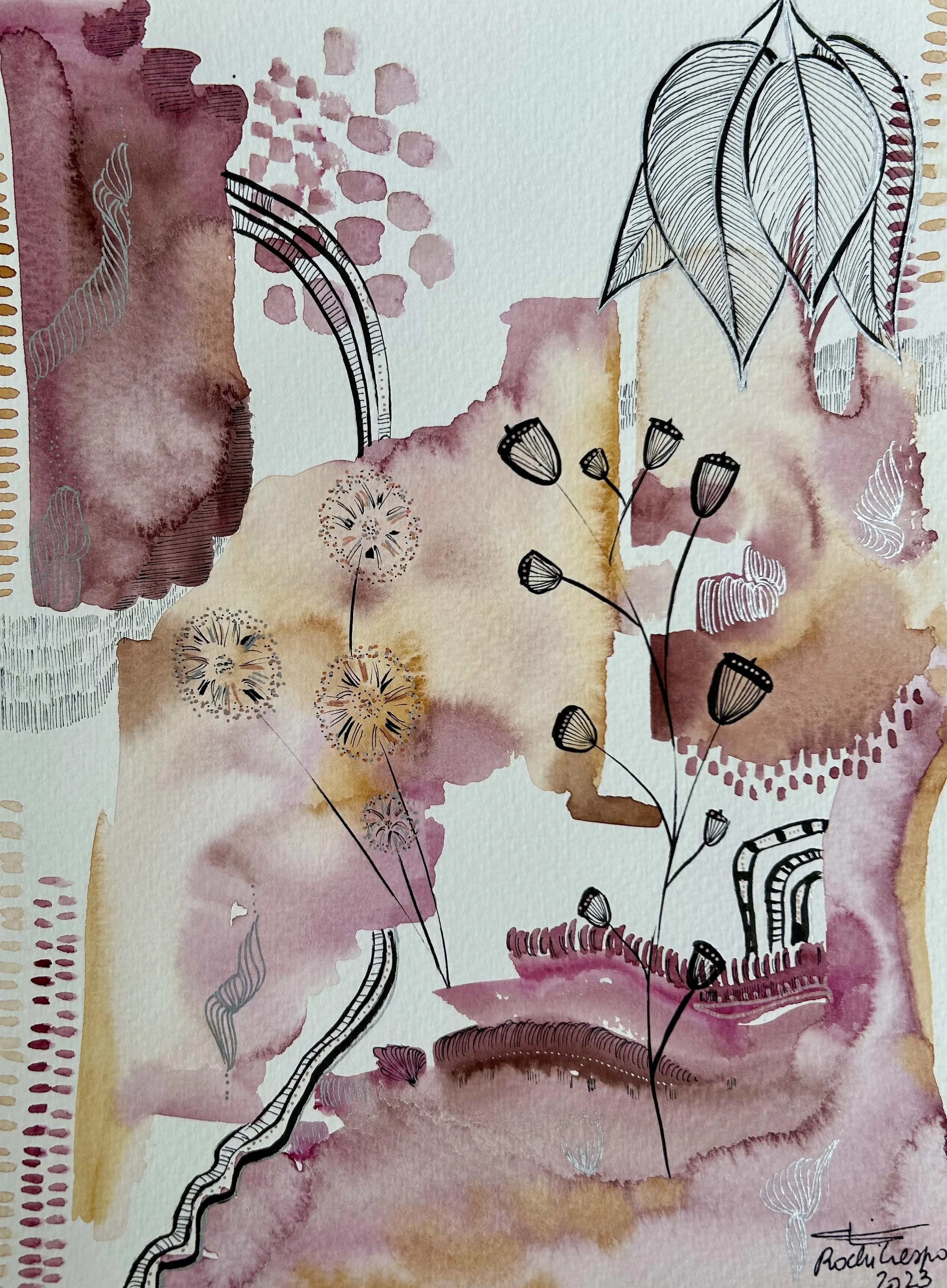 Otoño V - 9” x 12” - 216 usd