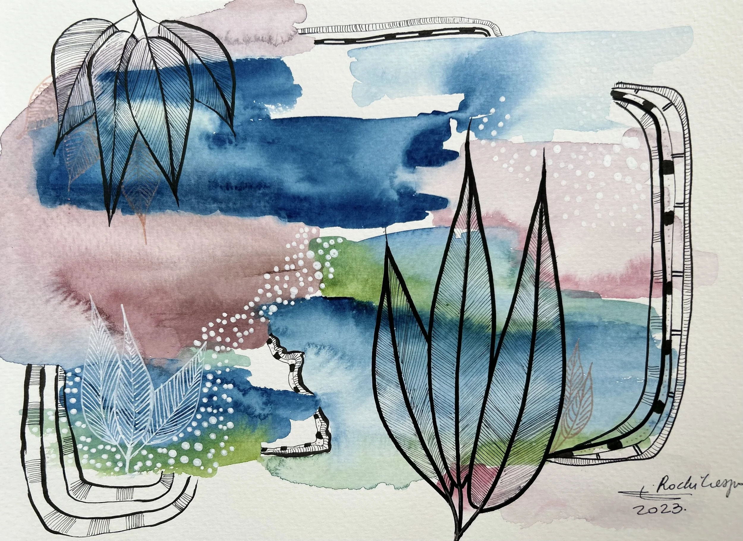 Invierno II -  - 9” x 12” - 216 usd