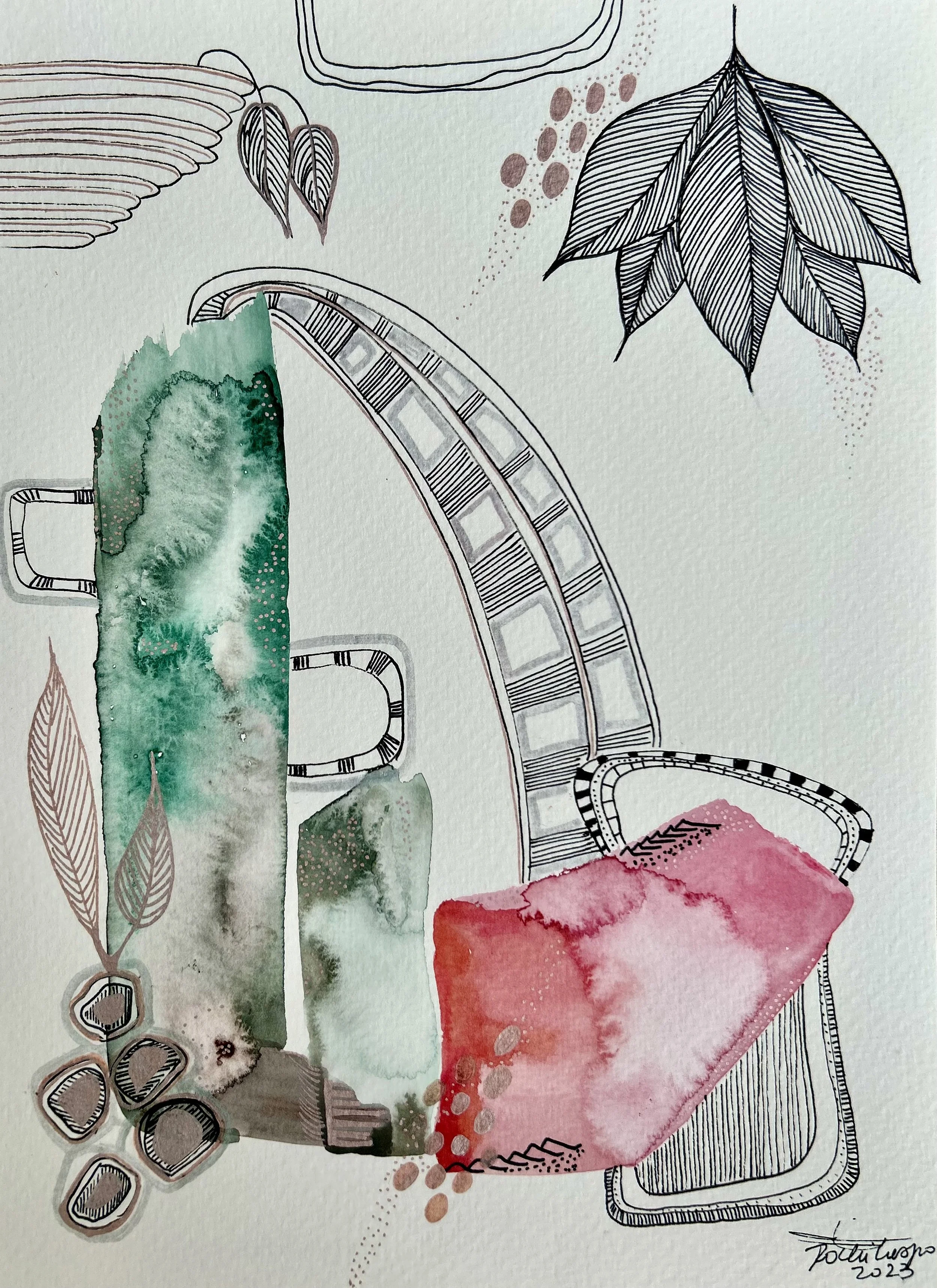 Primavera II -  - 9” x 12” - 216 usd