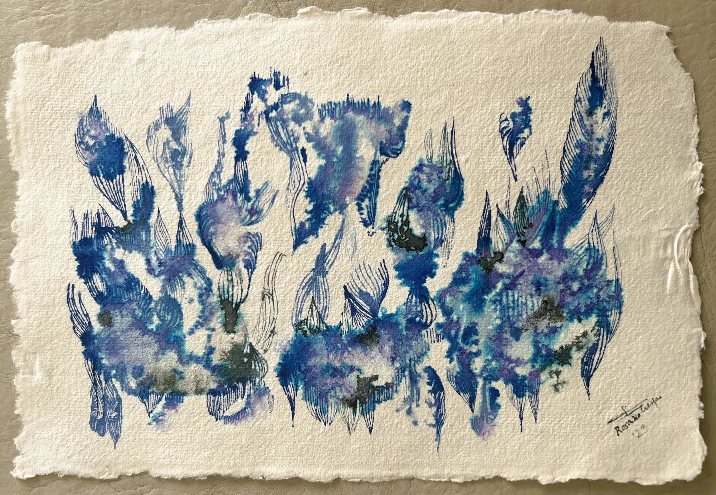 In Deep Vii - 7.5” x 11.5”. - 129usd