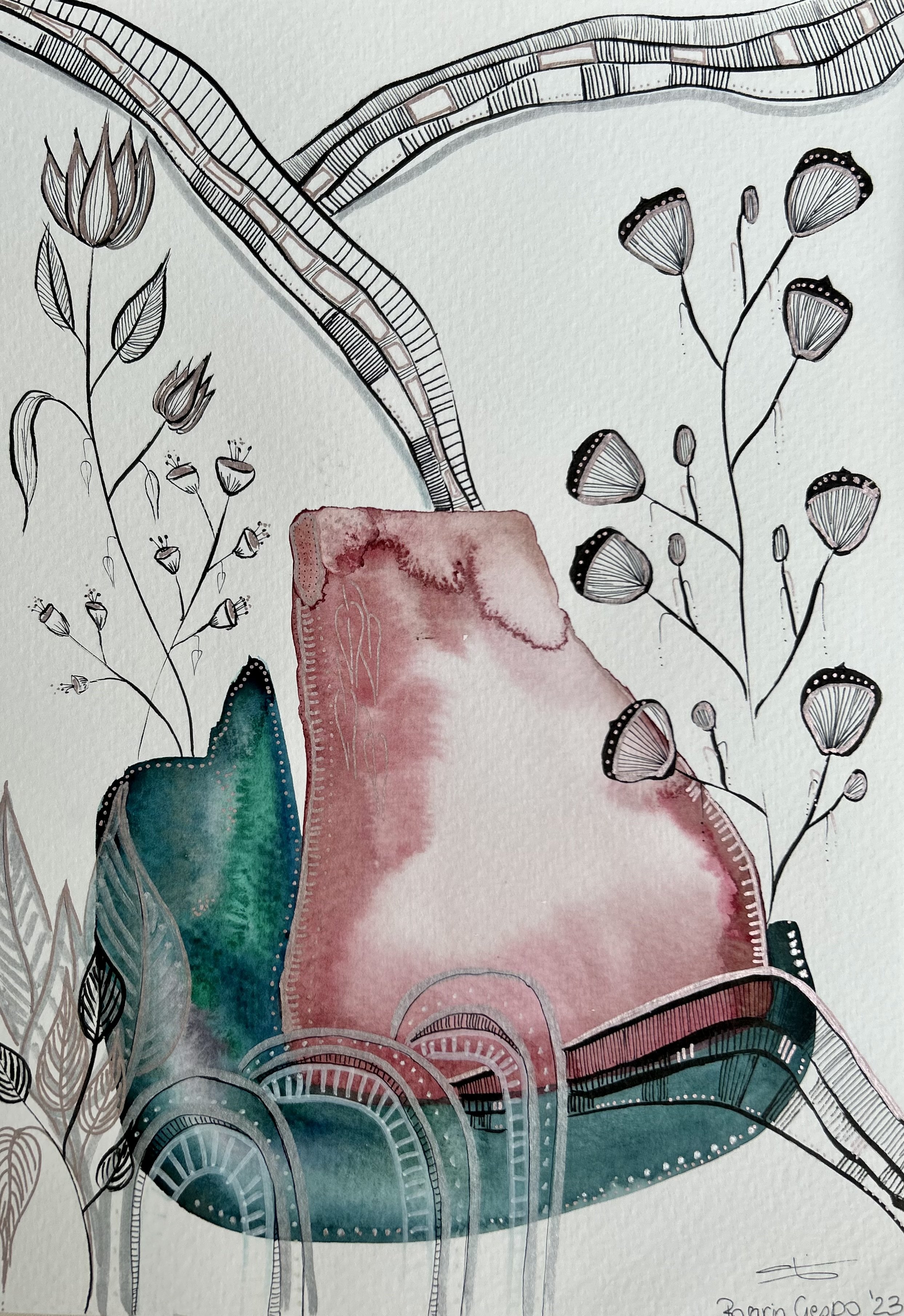 Primavera I  - 9” x 12” - 216 usd