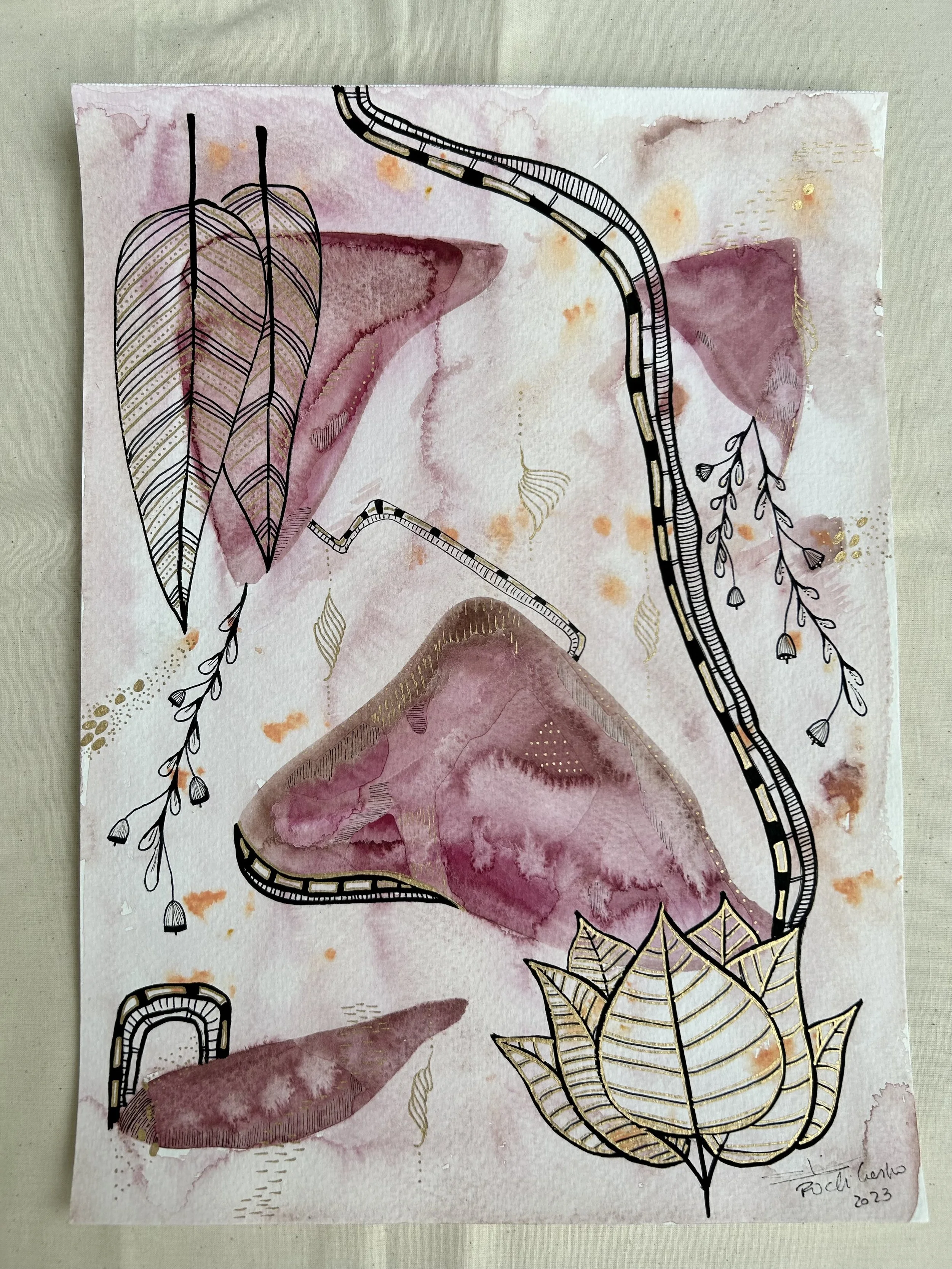 Otoño F -  11” x 15” - 330usd