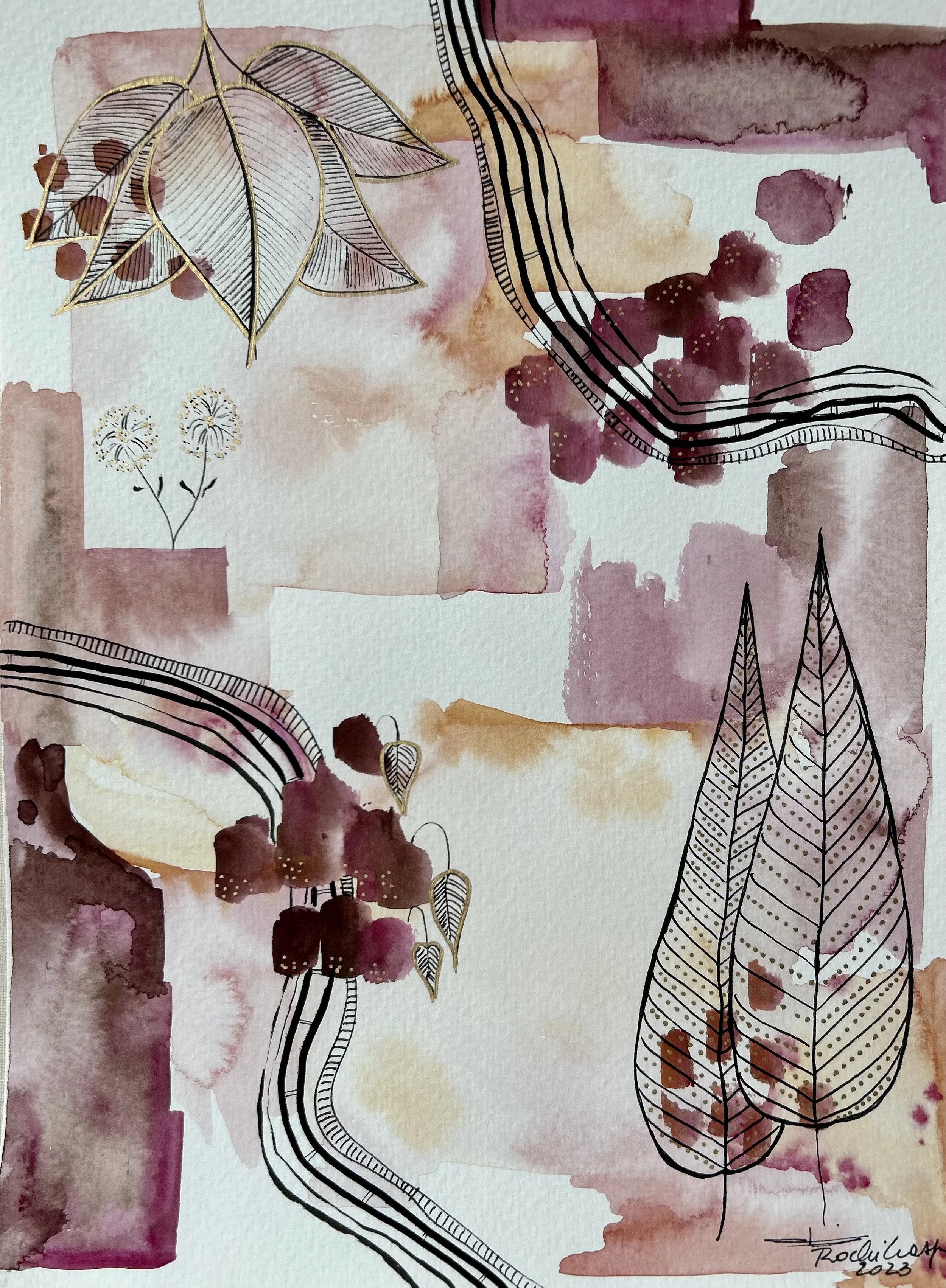 Otoño I - 9” x 12” - 216 usd