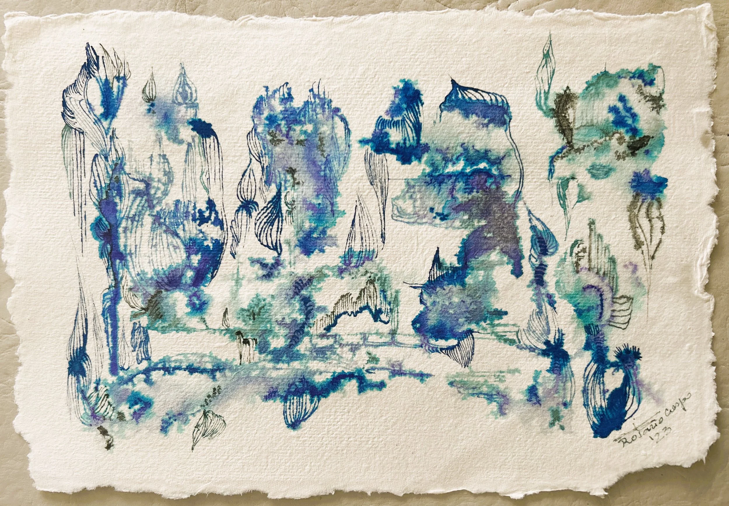 In Deep I - 7.5” x 11.5”. - 129usd