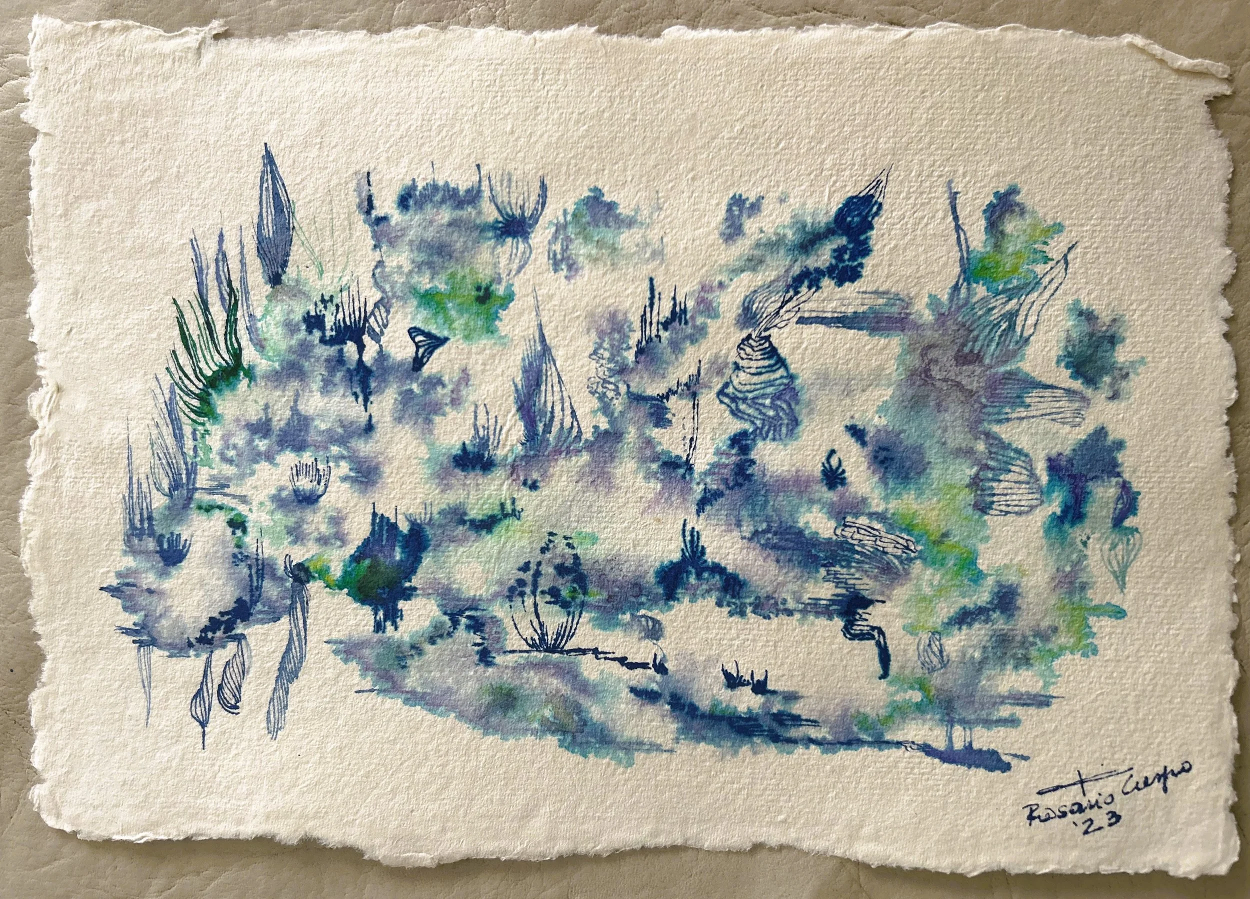 In Deep V - 7.5” x 11.5”. - 129usd