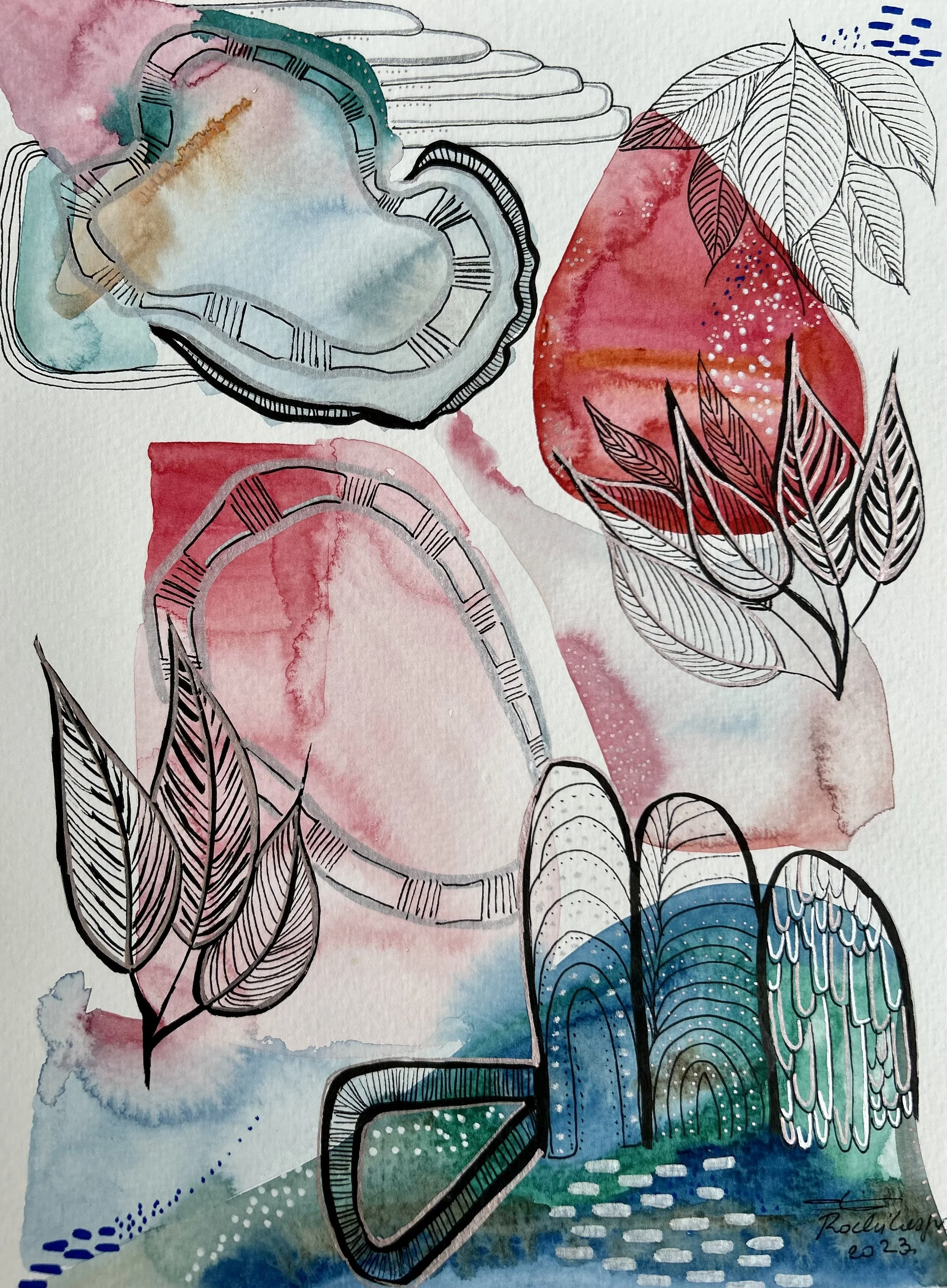 Verano I  - 9” x 12” - 216 usd