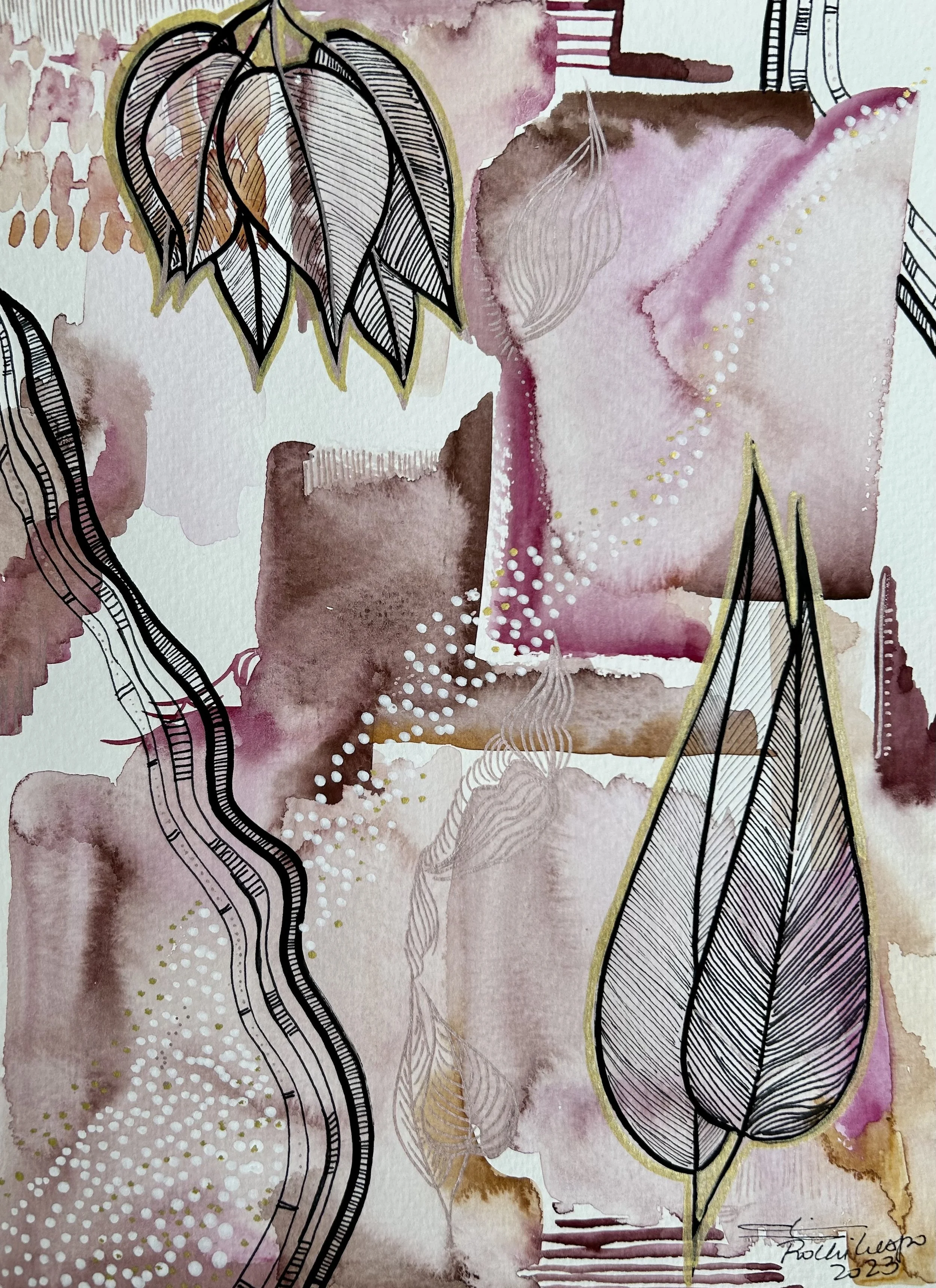 Otoño III- 9” x 12” - 216 usd