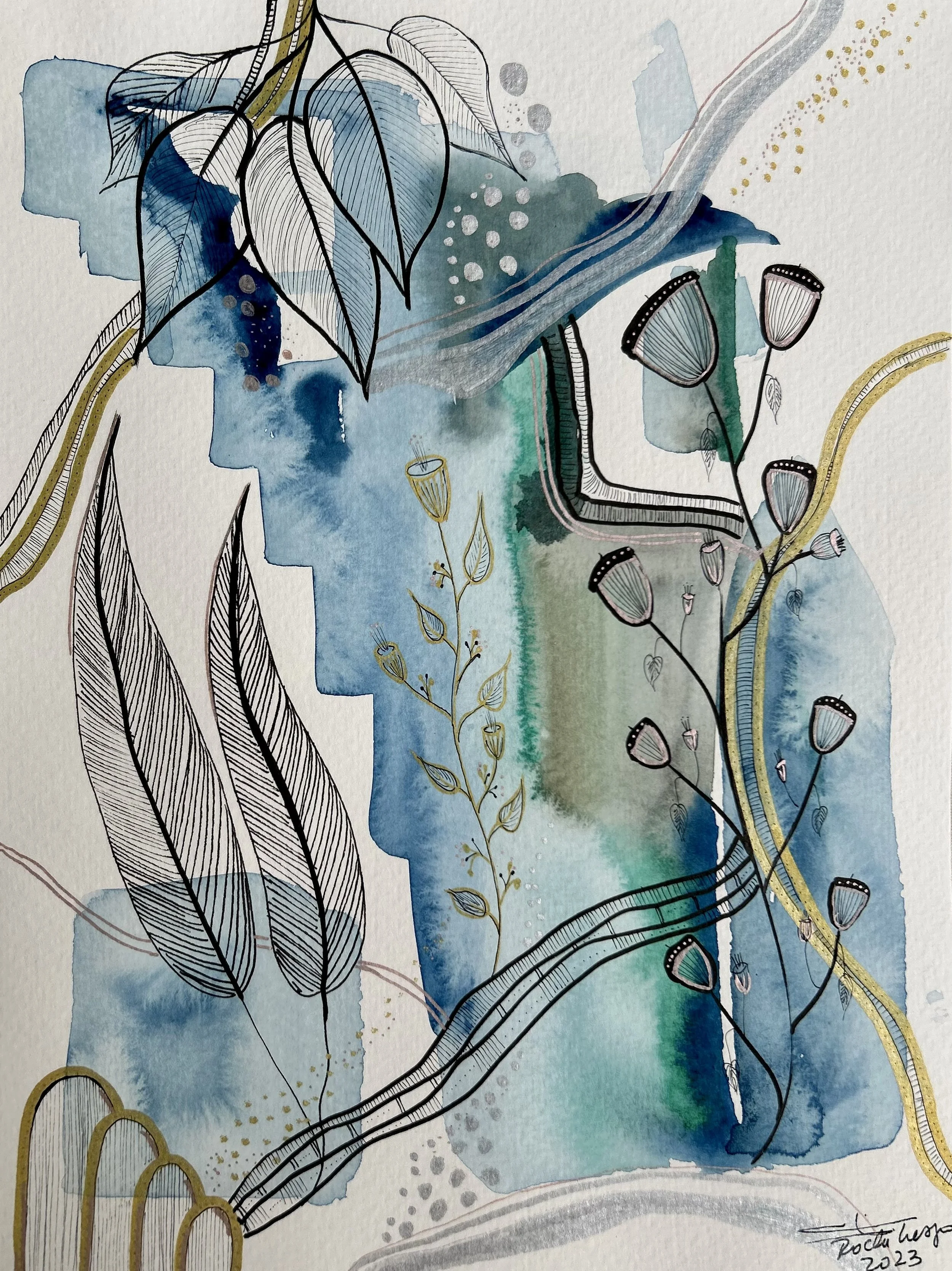 Invierno III -  - 9” x 12” - 216 usd