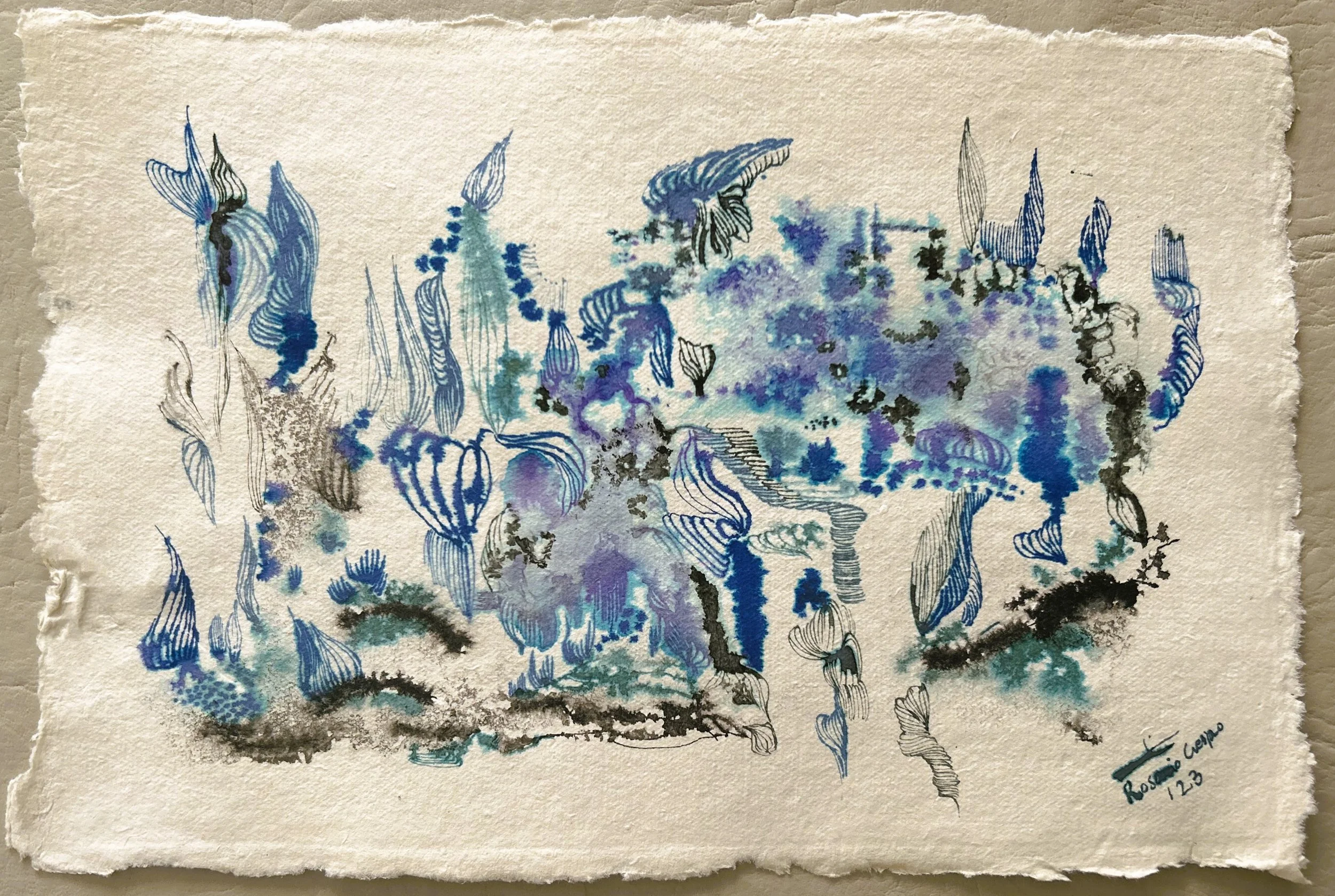 In Deep  II - 7.5” x 11.5”. - 129usd