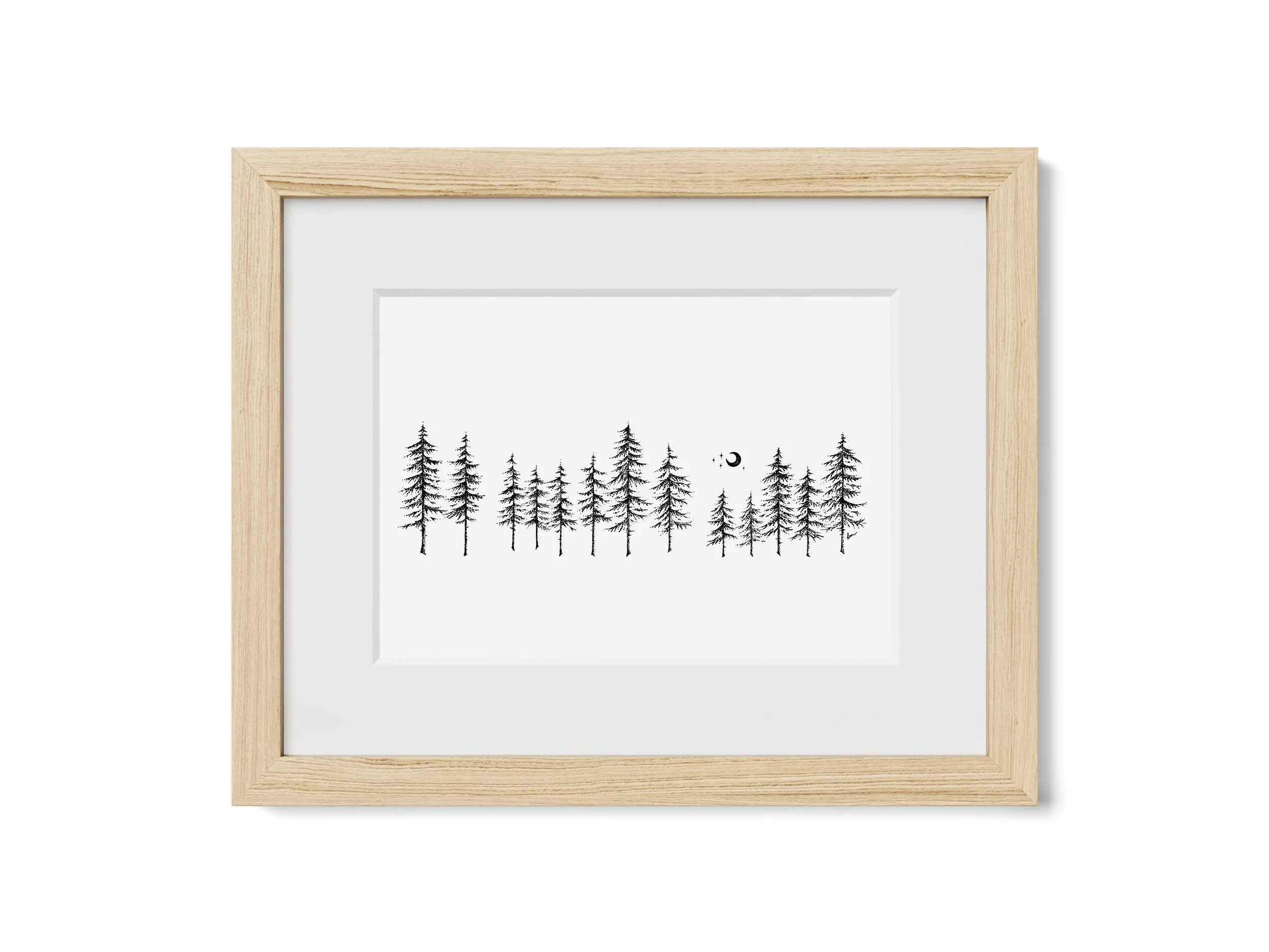 Northwoods II: Nordic Pine Forest Print