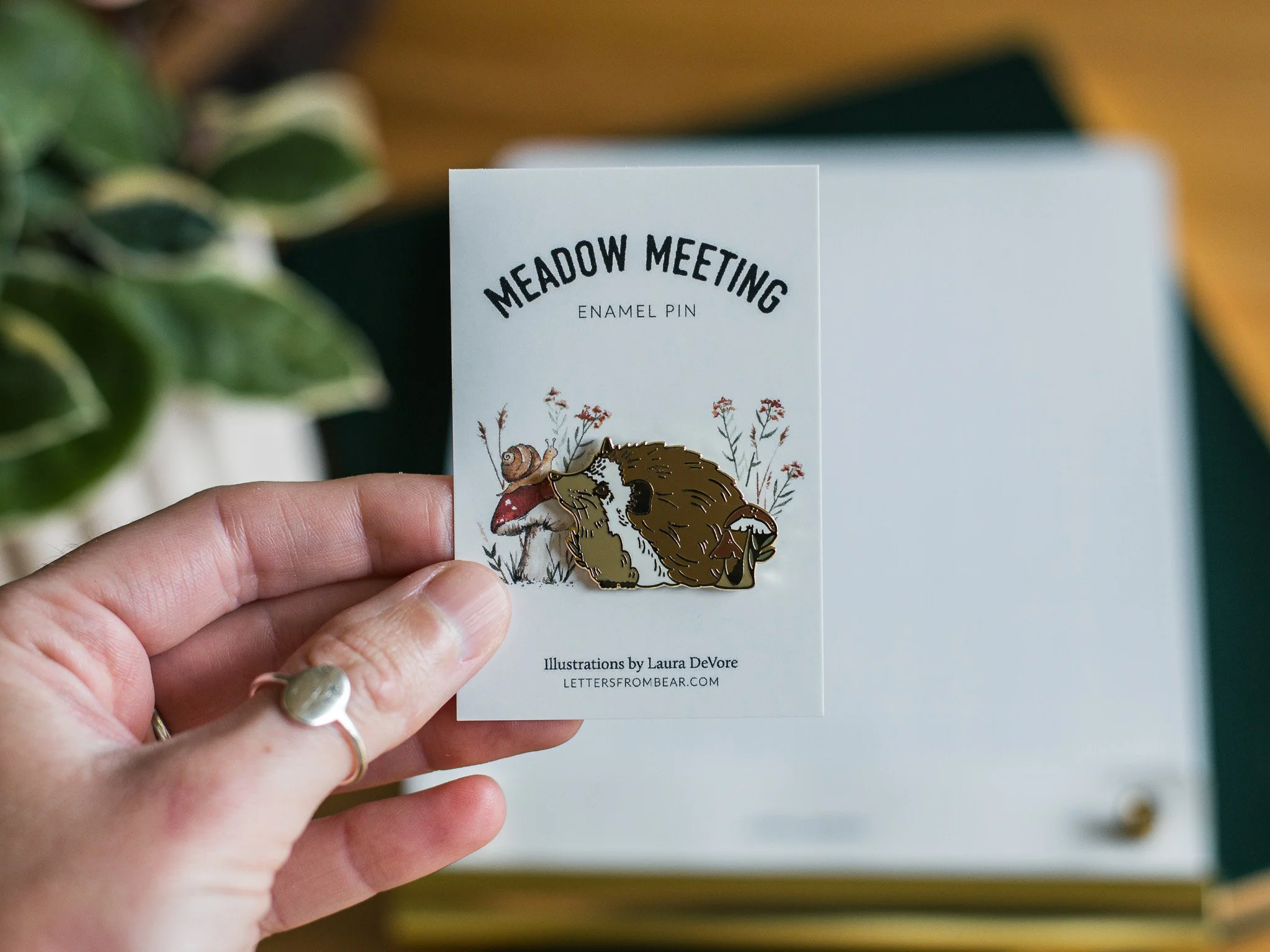 Meadow Meeting Enamel Pin