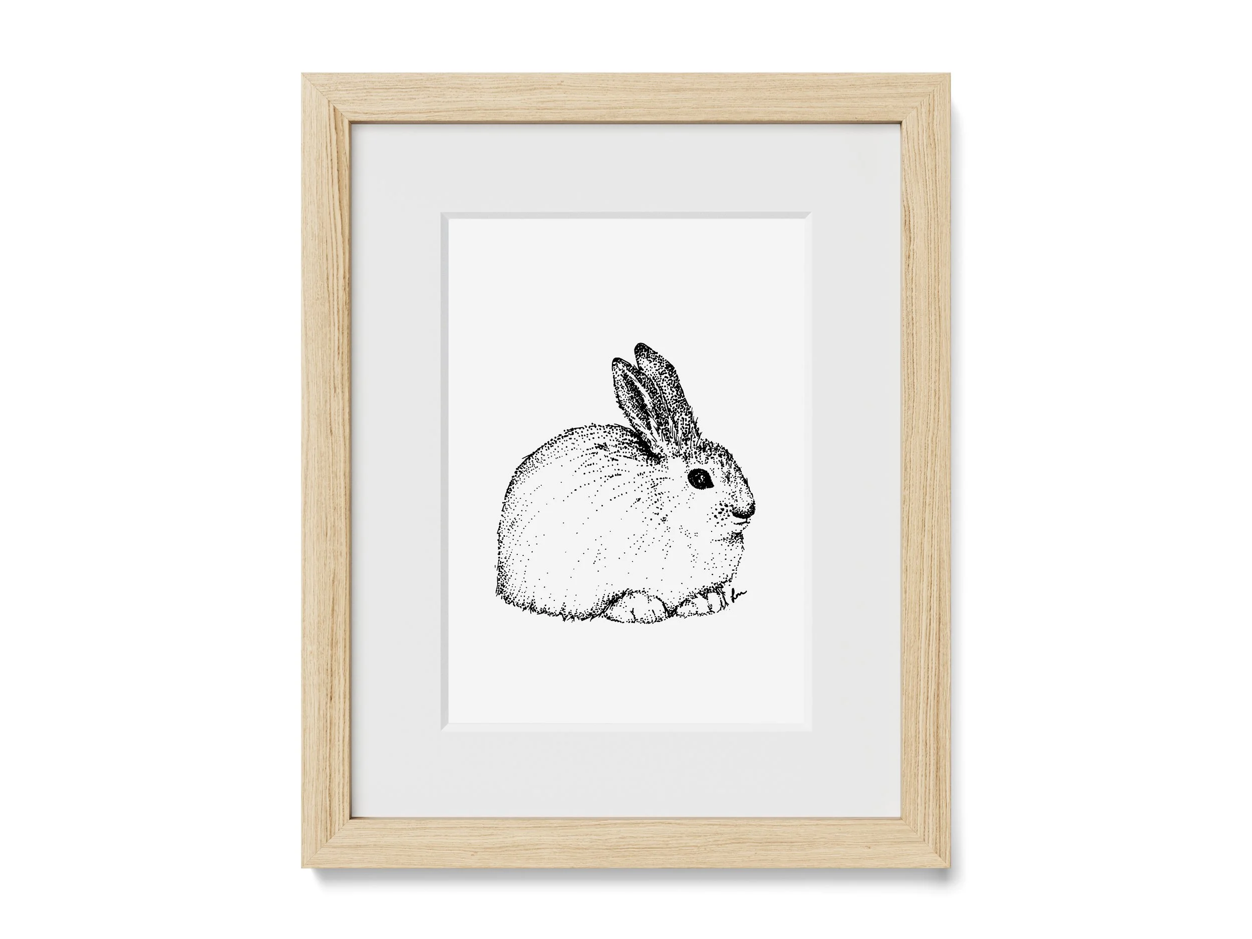 Snowshoe Hare Print