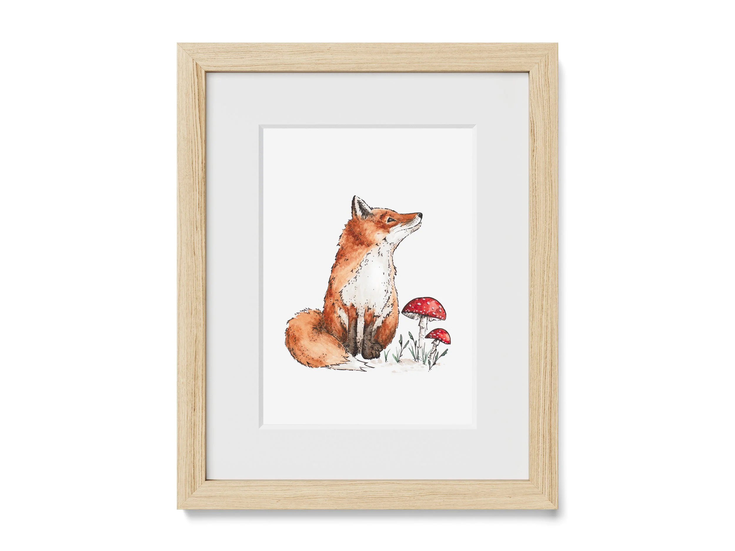 Woodland Fox Print