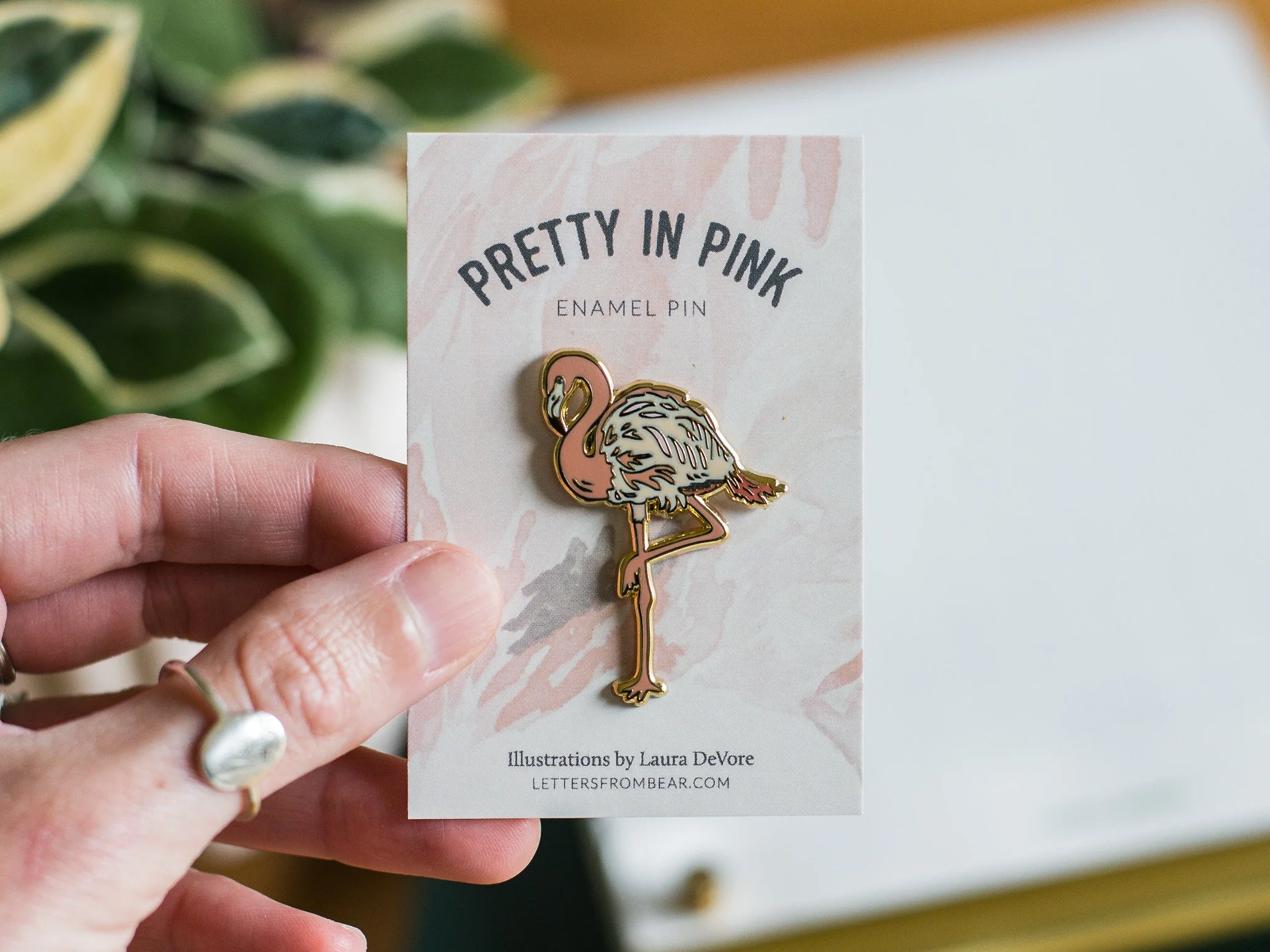 Pretty in Pink Enamel Pin