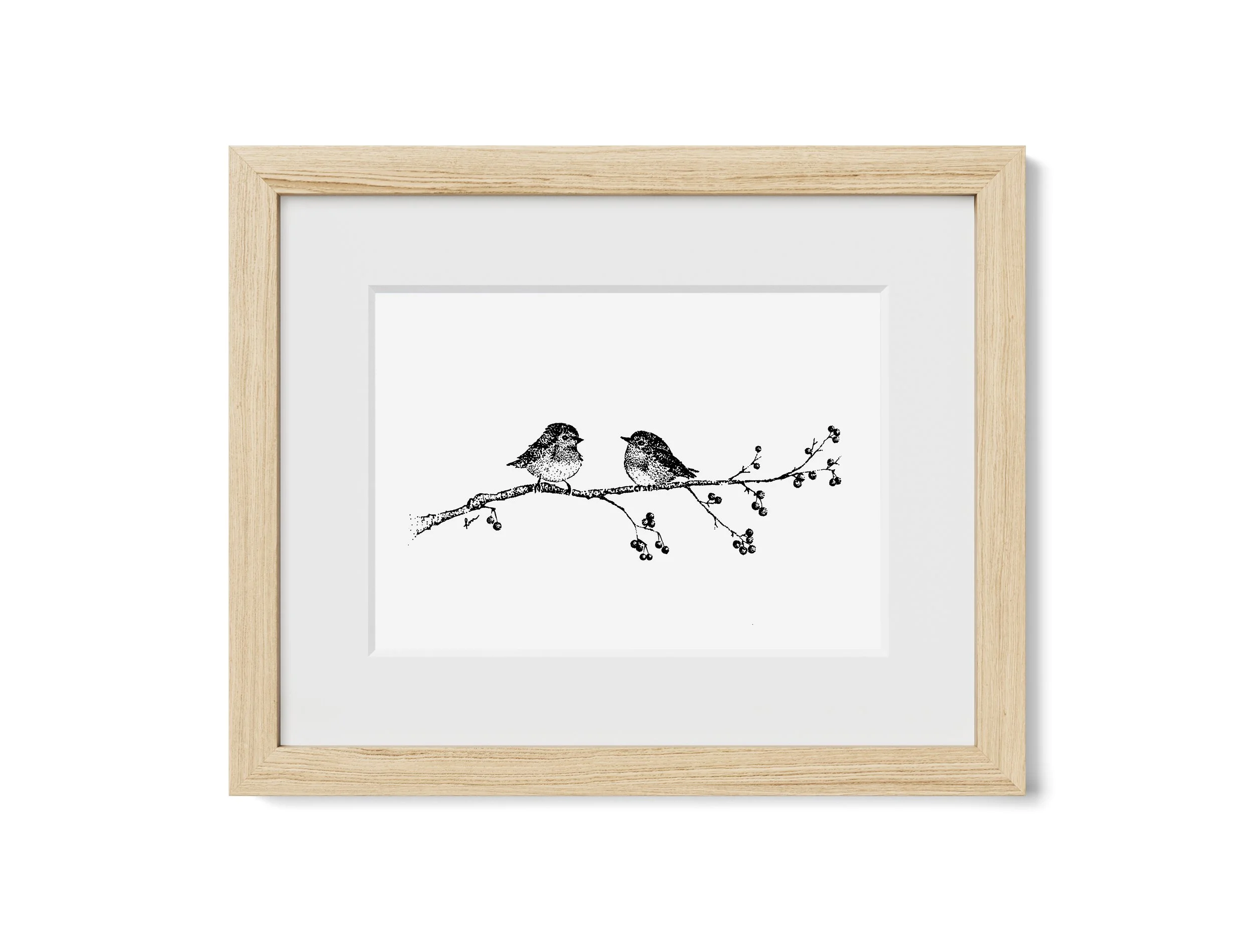 Winter Birds Print