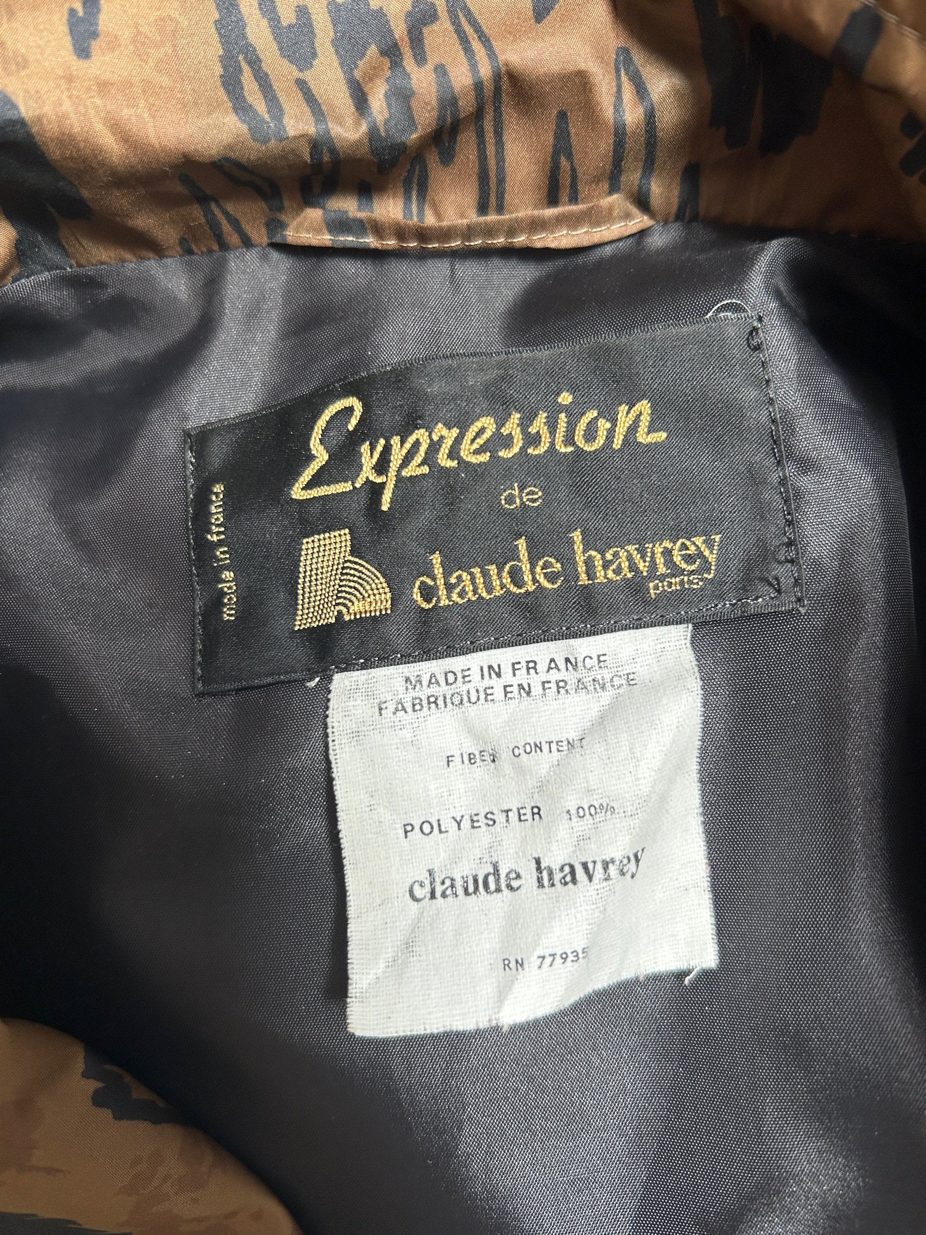 Claude Harvey vintage label