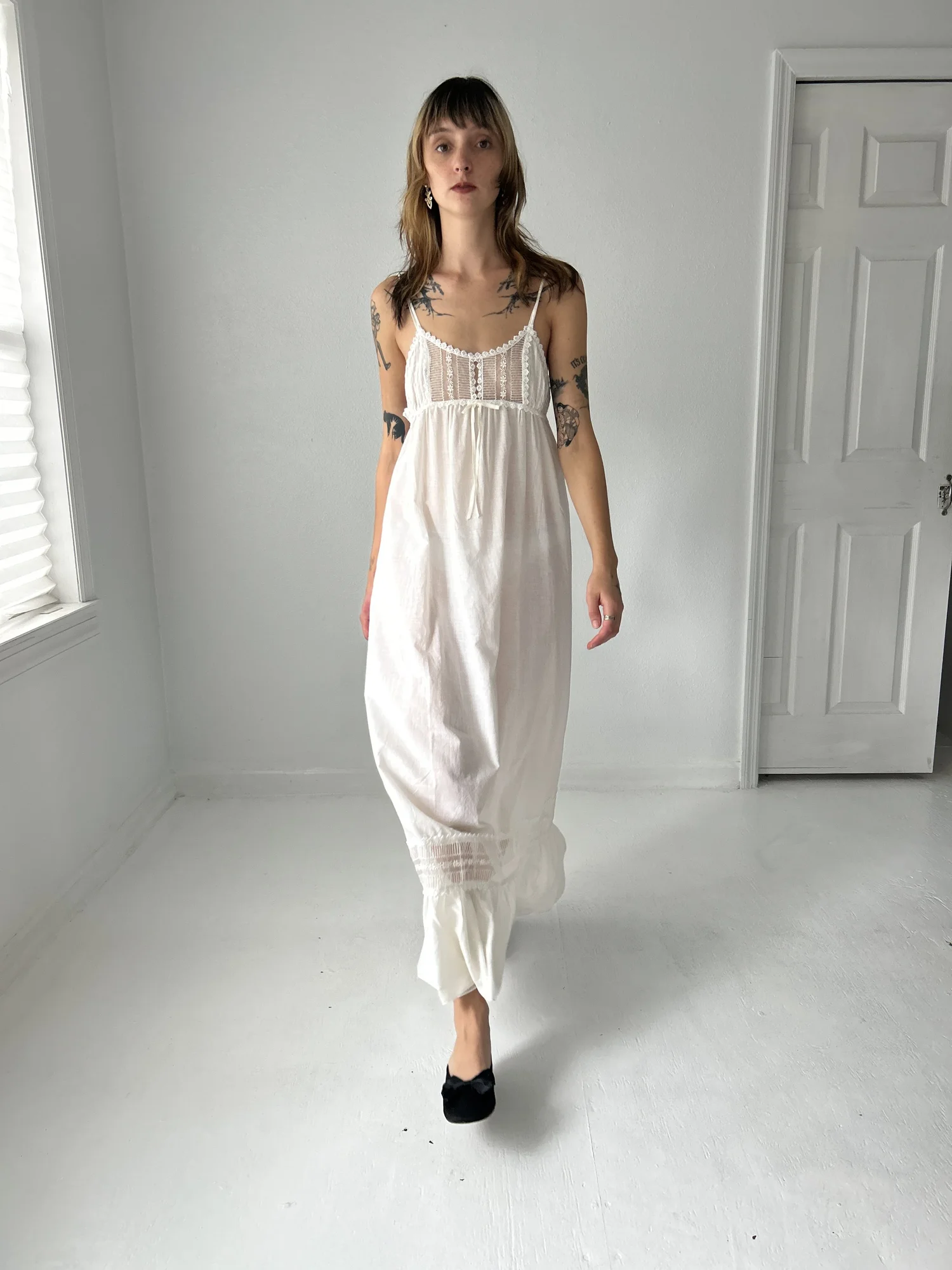 Miss Dior クリーム色 ワンピース S Miss Dior Paris - NYC nightgown<br/><br/>Made in the USA