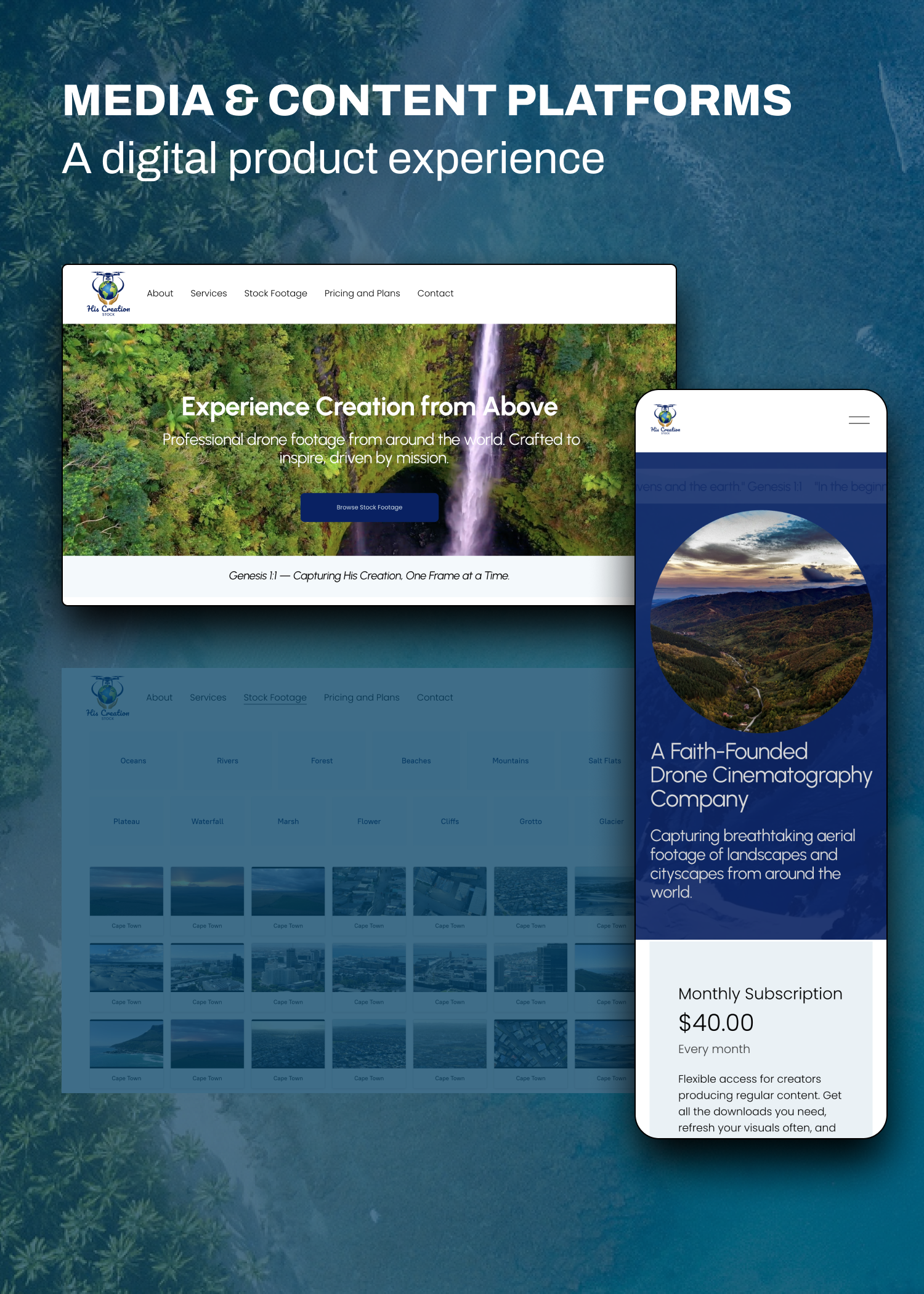 SaaS UIUX Web Design for Digital Product Media Platform
