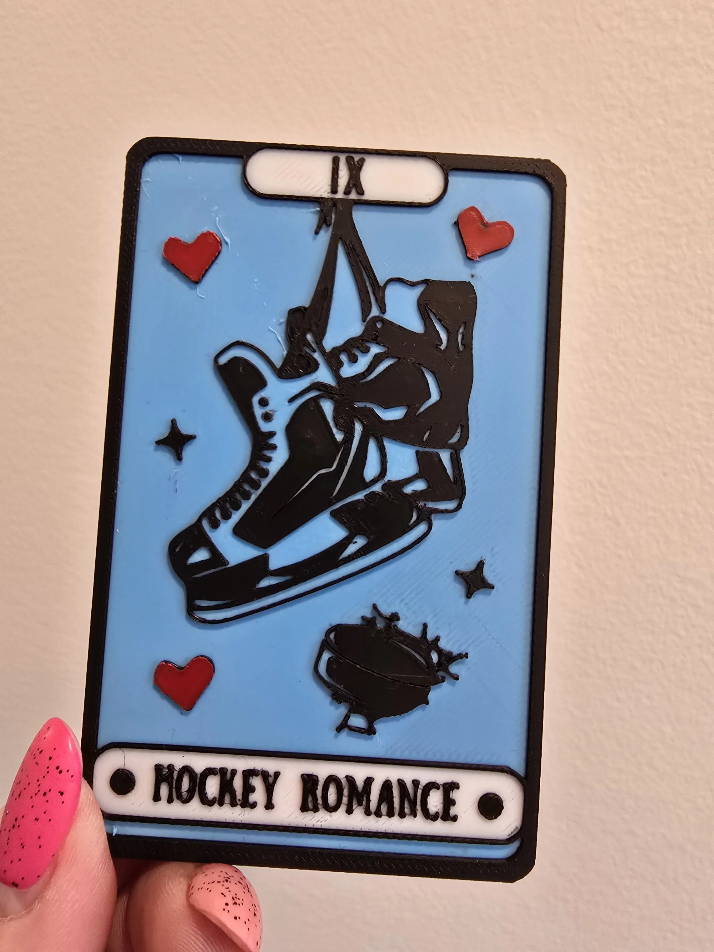 Hockey Romance Tarot Card