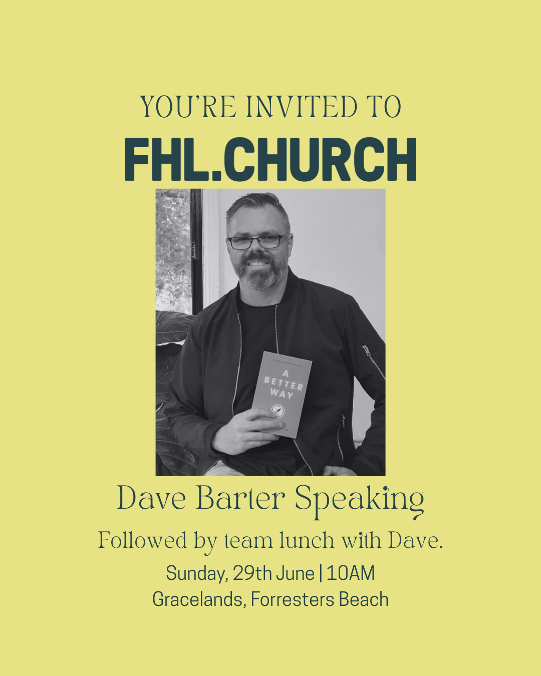 Dave Barter Speaking & Team Lunch
