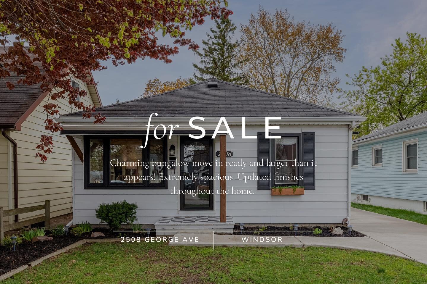 Charming bungalow with detached garage &mdash; move in ready and much larger than it appears! The spacious living room will greet you with its gleaming hardwood floors that flow throughout the home. Included in this home is a 4pc bath and an impressi