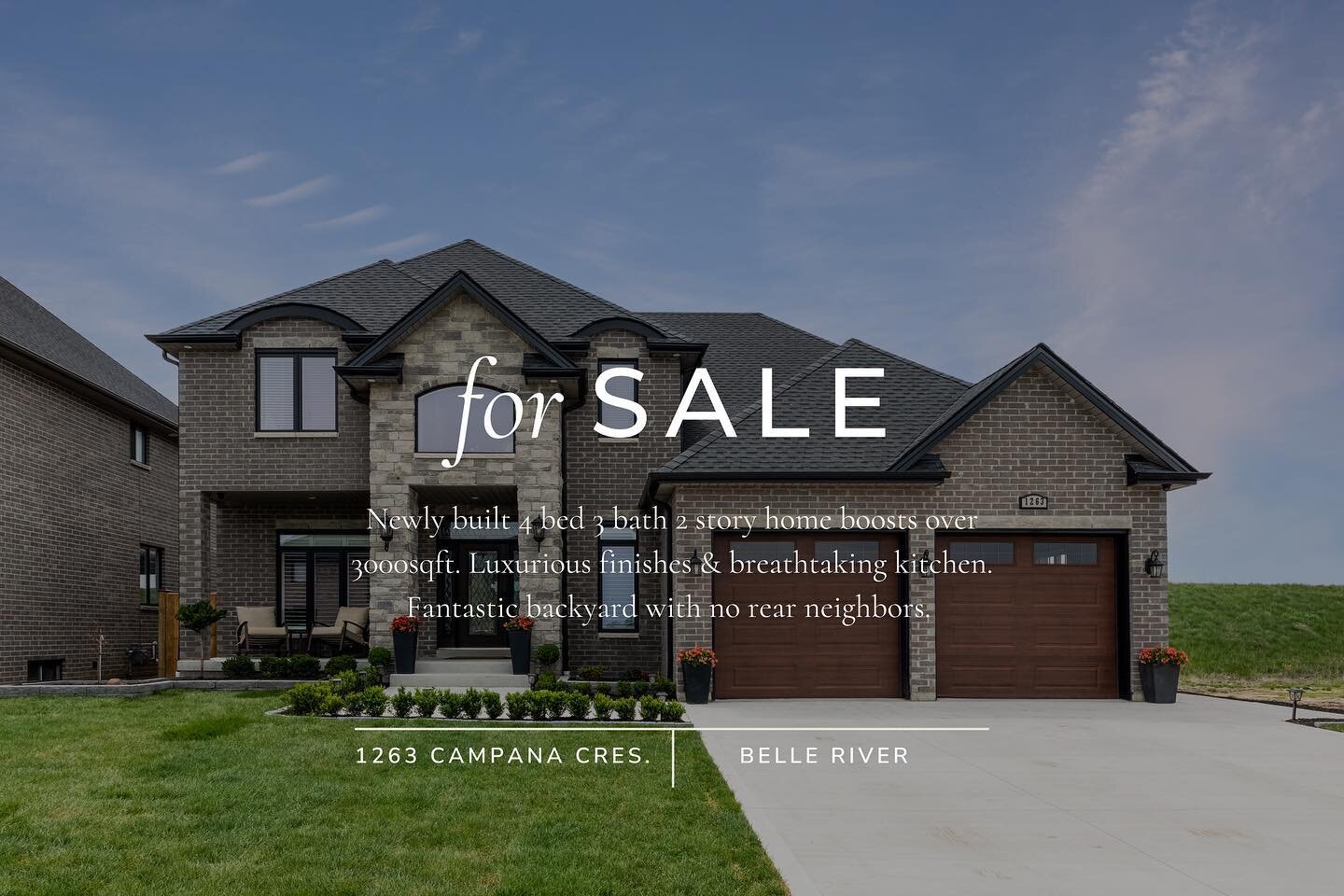 This newly built 2 story home boosts over 3000sqft and is finished with the utmost quality. Luxurious hardwood flooring flows throughout this home. The kitchen is finished with top tier finishes featuring a 48&rdquo; Jen Air gas stove with pot filler