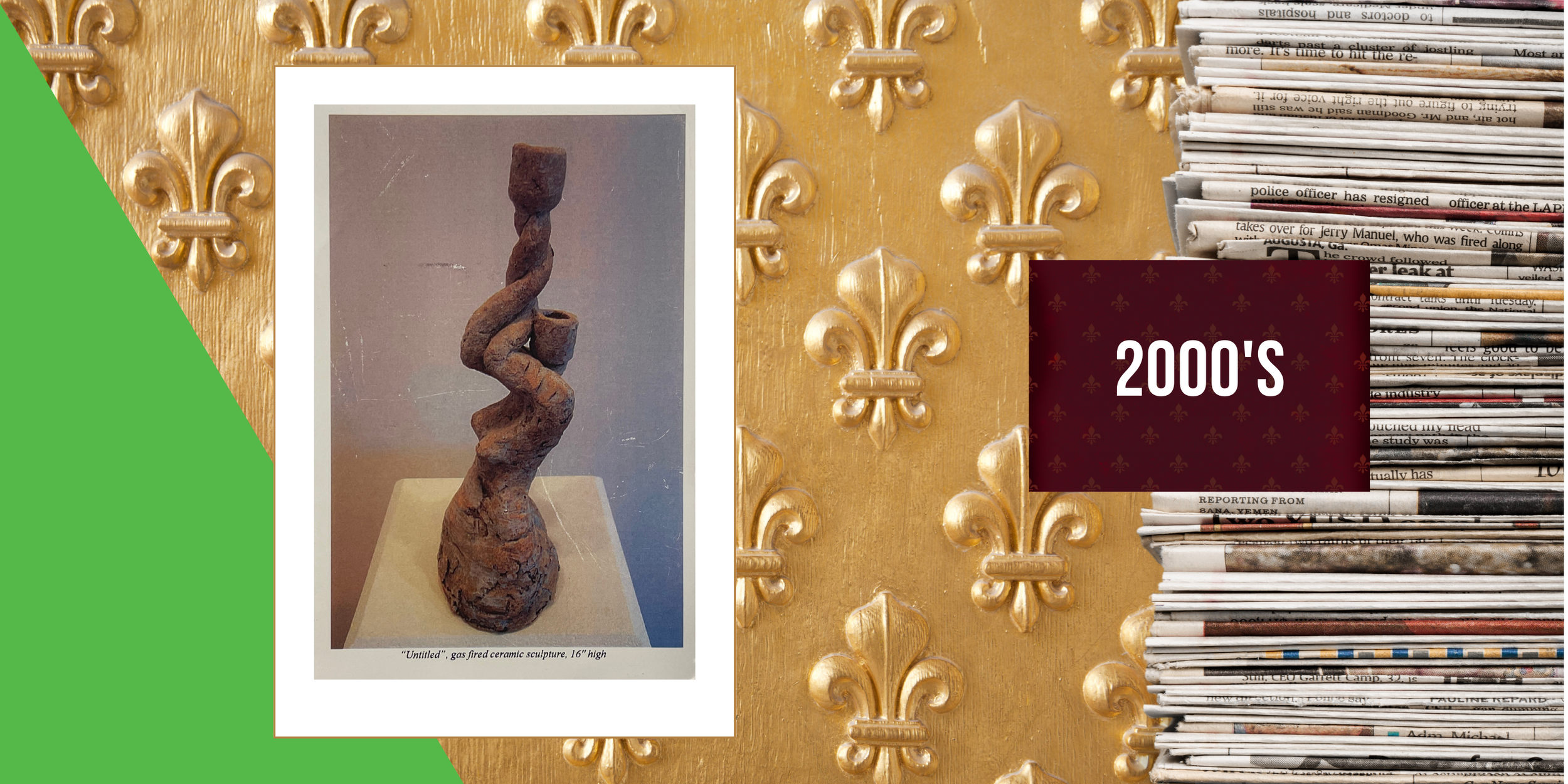 2004, November 5 - After the Birth, a collection of fiber and ceramic sculptures by Lee Ann Breitbach at Rocco Buda Arts Gallery