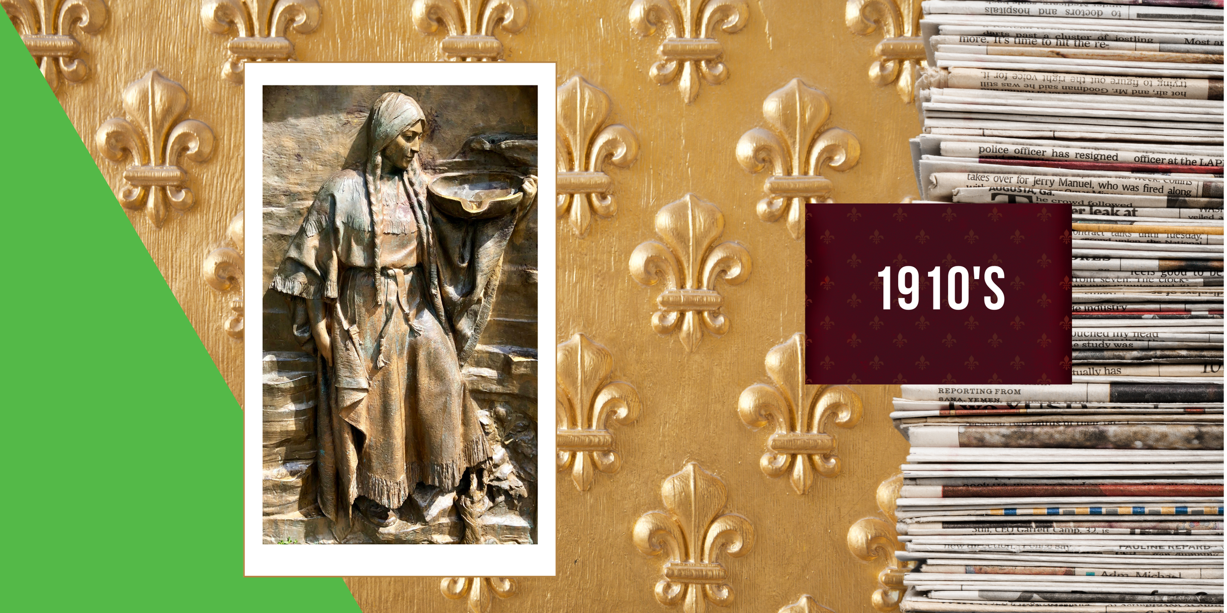 1913 - A memorial fountain featuring Potosa is installed in Jackson Park to honor Judge Benjamin William Lacey